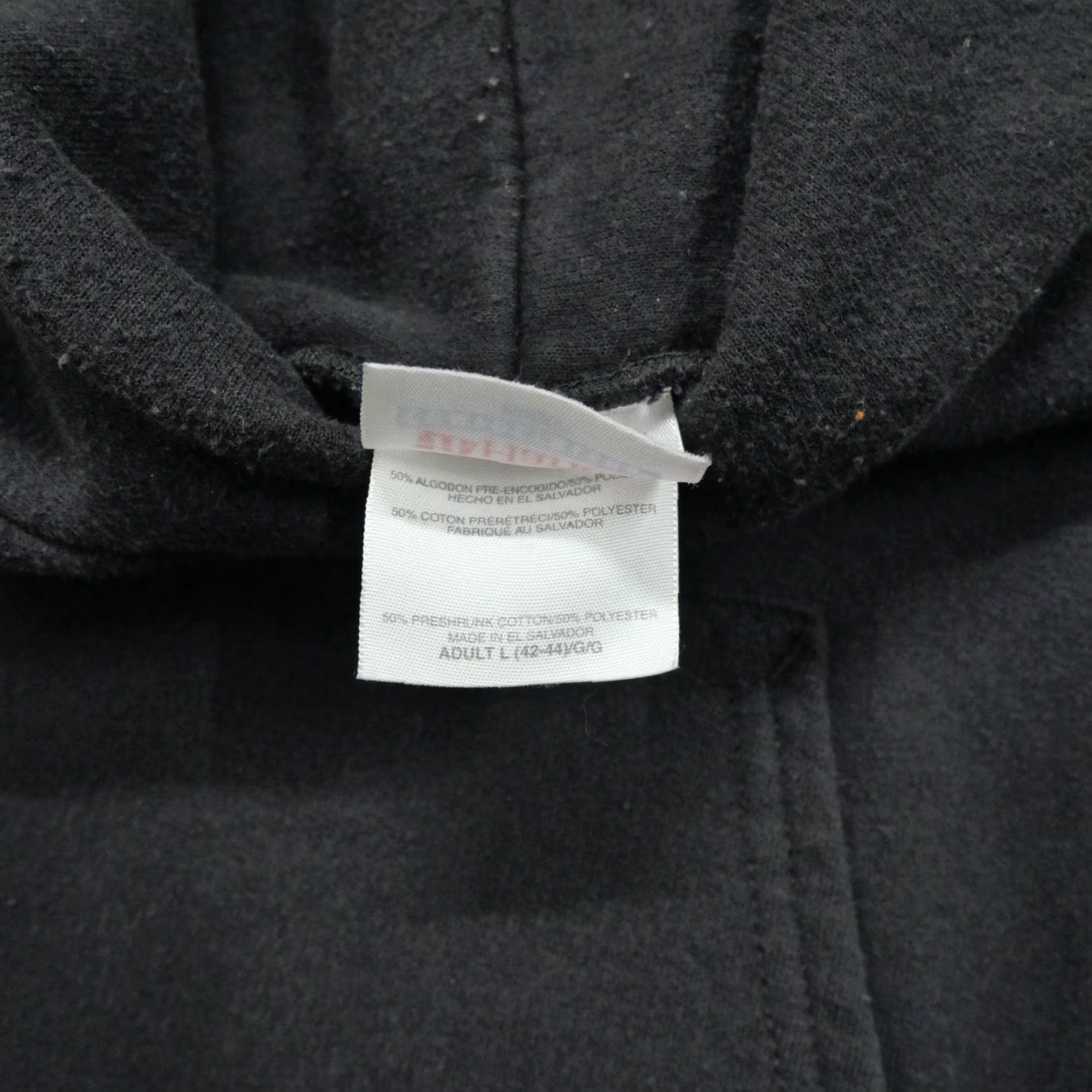 Hanes Vintage US Army Hoodie Adult Large Black Pullover Skull Y2K Size US L / EU 52-54 / 3 - 6 Thumbnail