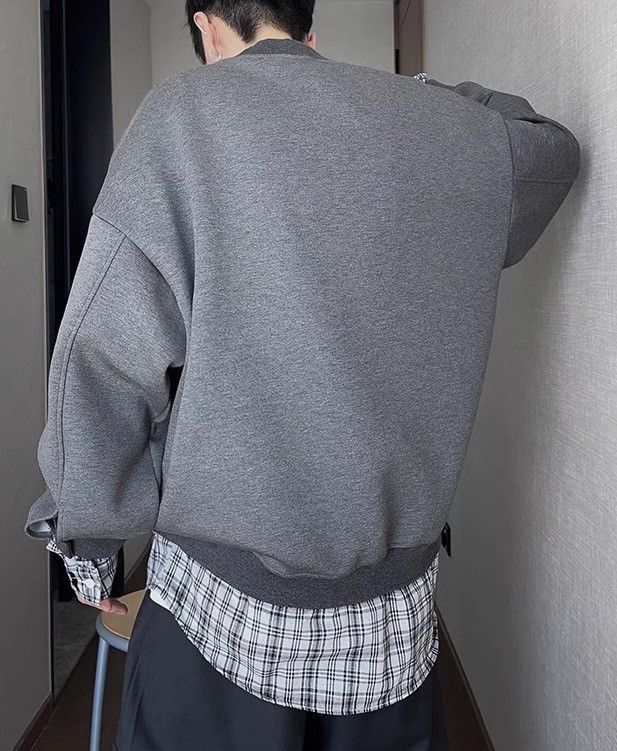 Japanese Brand × Vintage Retro y2k layered plaid shirt oversized sweatshirt Size US XL / EU 56 / 4 - 5 Thumbnail