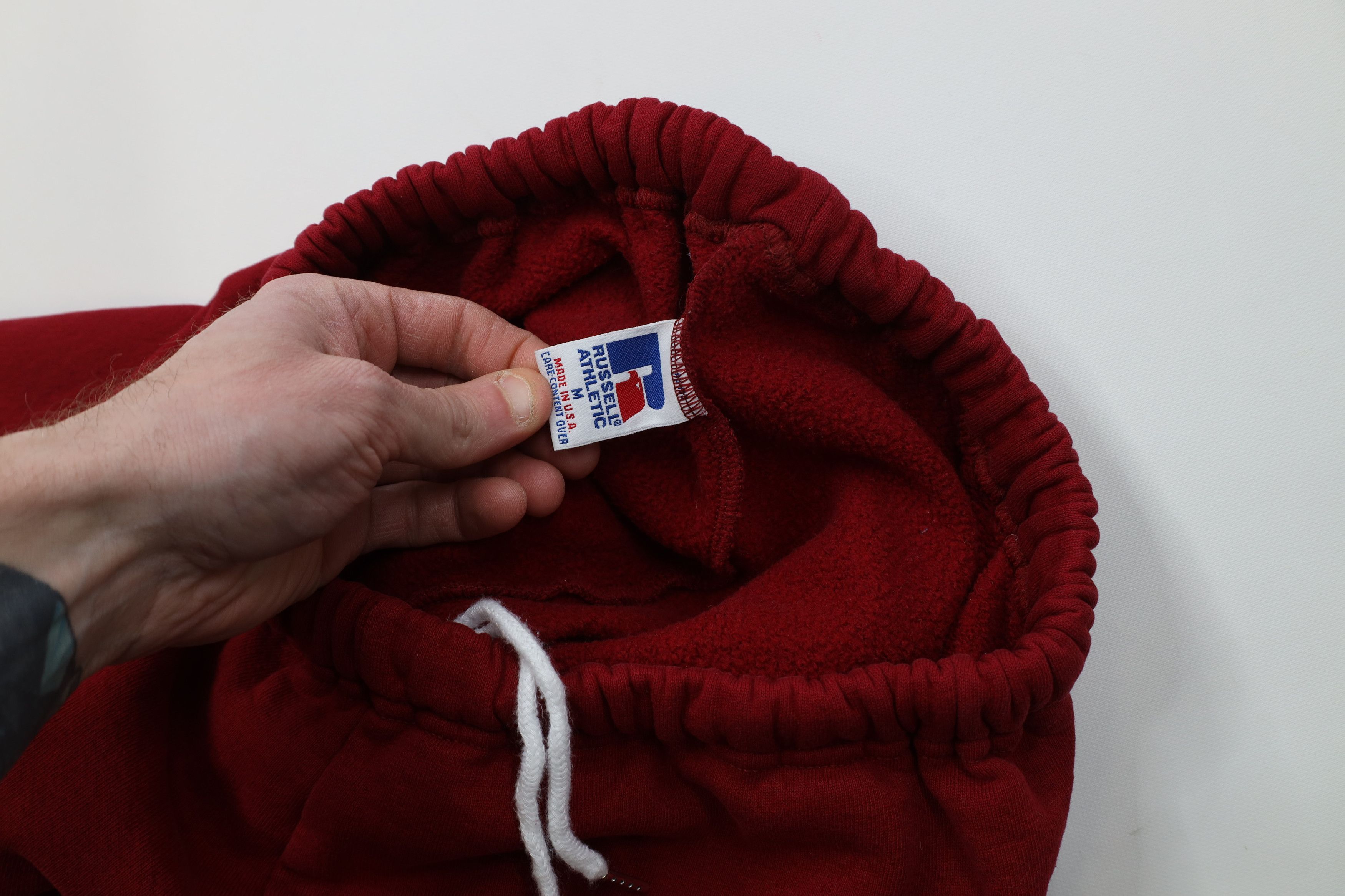 Russell Athletic Vintage 90s Russell Athletic Sweatpants Joggers Red USA Size US 34 / EU 50 - 9 Thumbnail