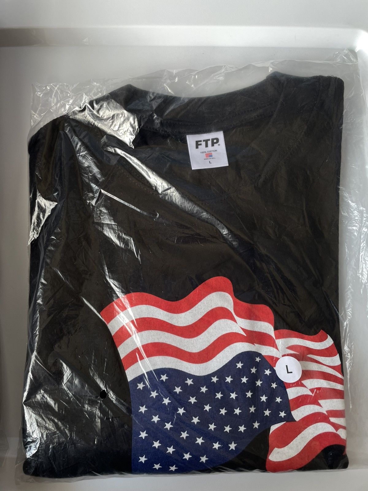 Fuck The Population FTP DISTRESS FLAG TEE LARGE Size US L / EU 52-54 / 3 - 2 Thumbnail