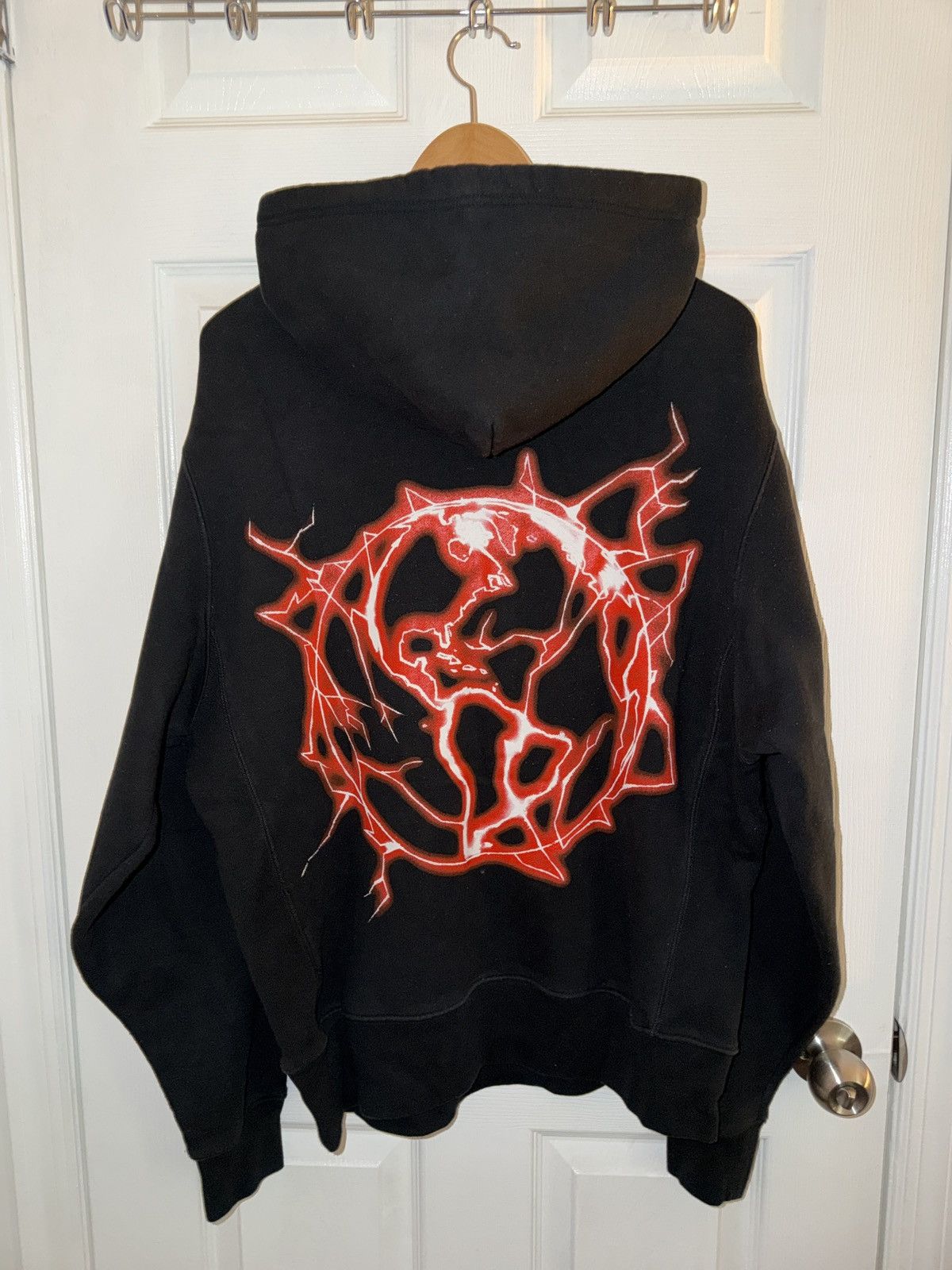 Revenge Revenge Red Lightning Logo Hoodie Size US M / EU 48-50 / 2 - 2 Thumbnail