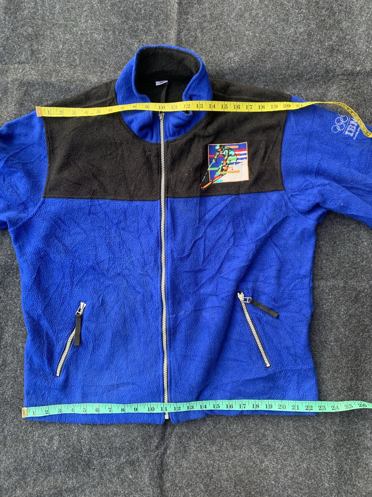 USA Olympics IBM x OLYMPIC worldwide partner Fleece jacket - Ski Graphic. Size US M / EU 48-50 / 2 - 9 Thumbnail