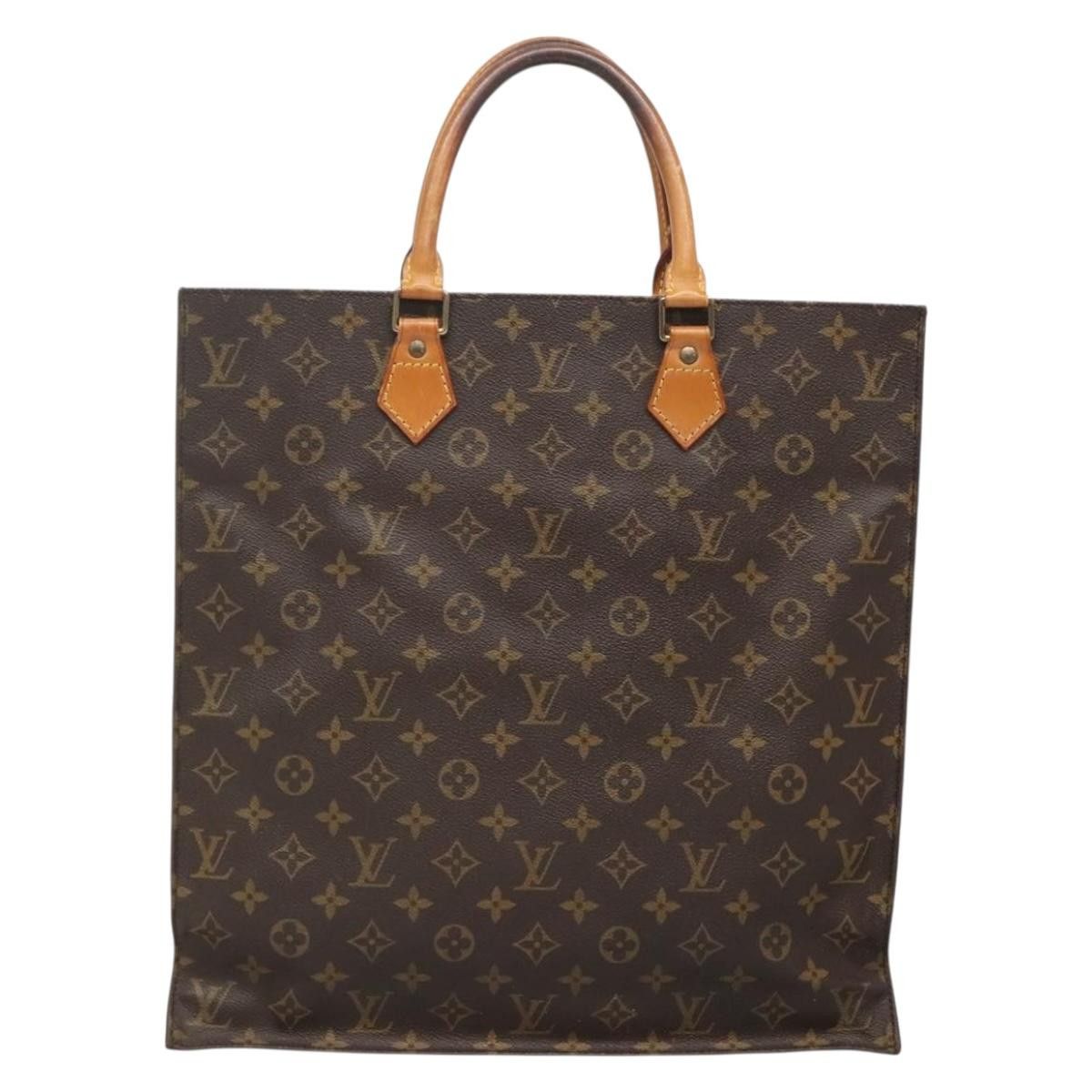 Louis Vuitton LOUIS VUITTON Monogram Sac Plat Hand Bag M51140 Size ONE SIZE - 2 Thumbnail