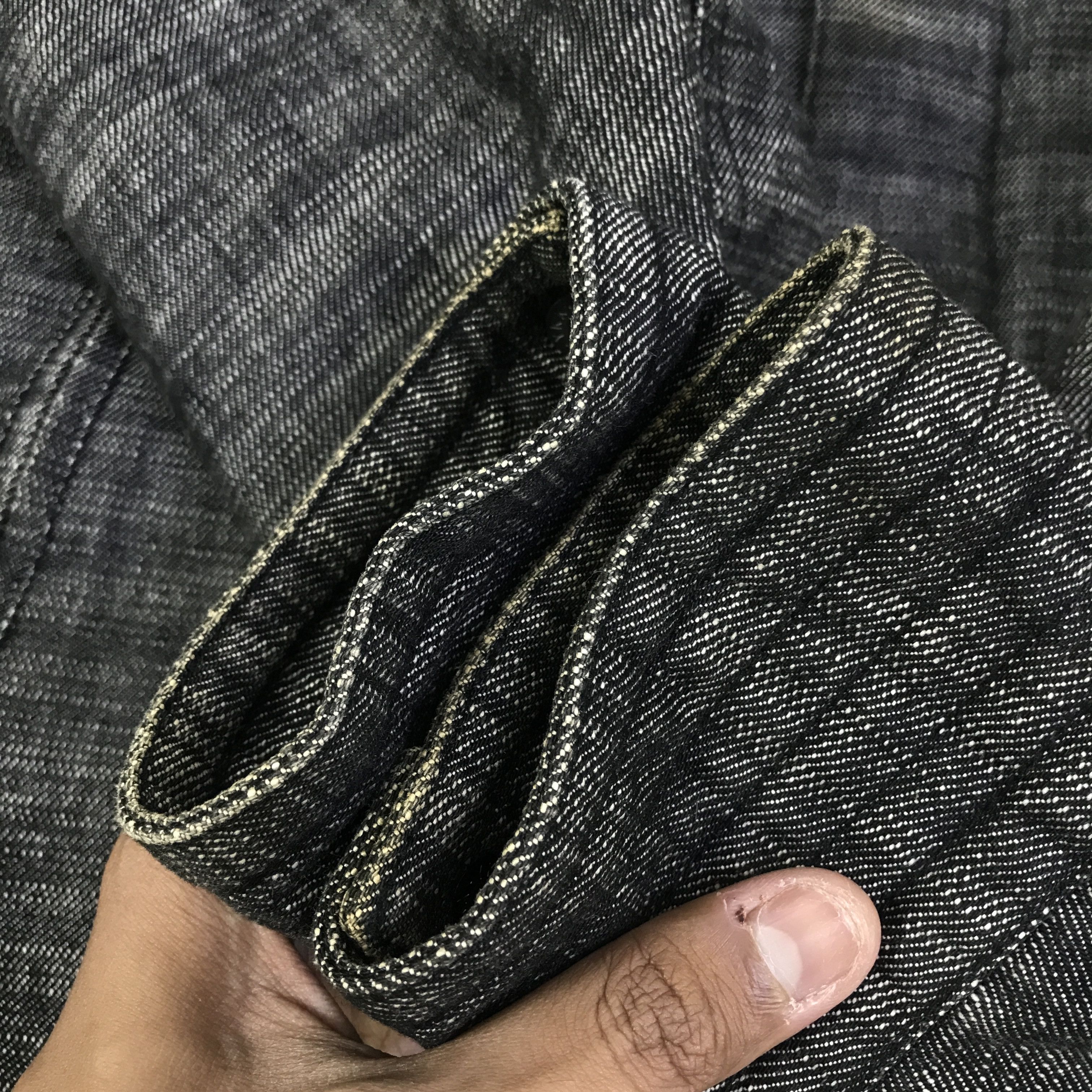 Schlussel Vintage Schlussel Black Denim punk design Jacket K125B14 Size US L / EU 52-54 / 3 - 9 Thumbnail