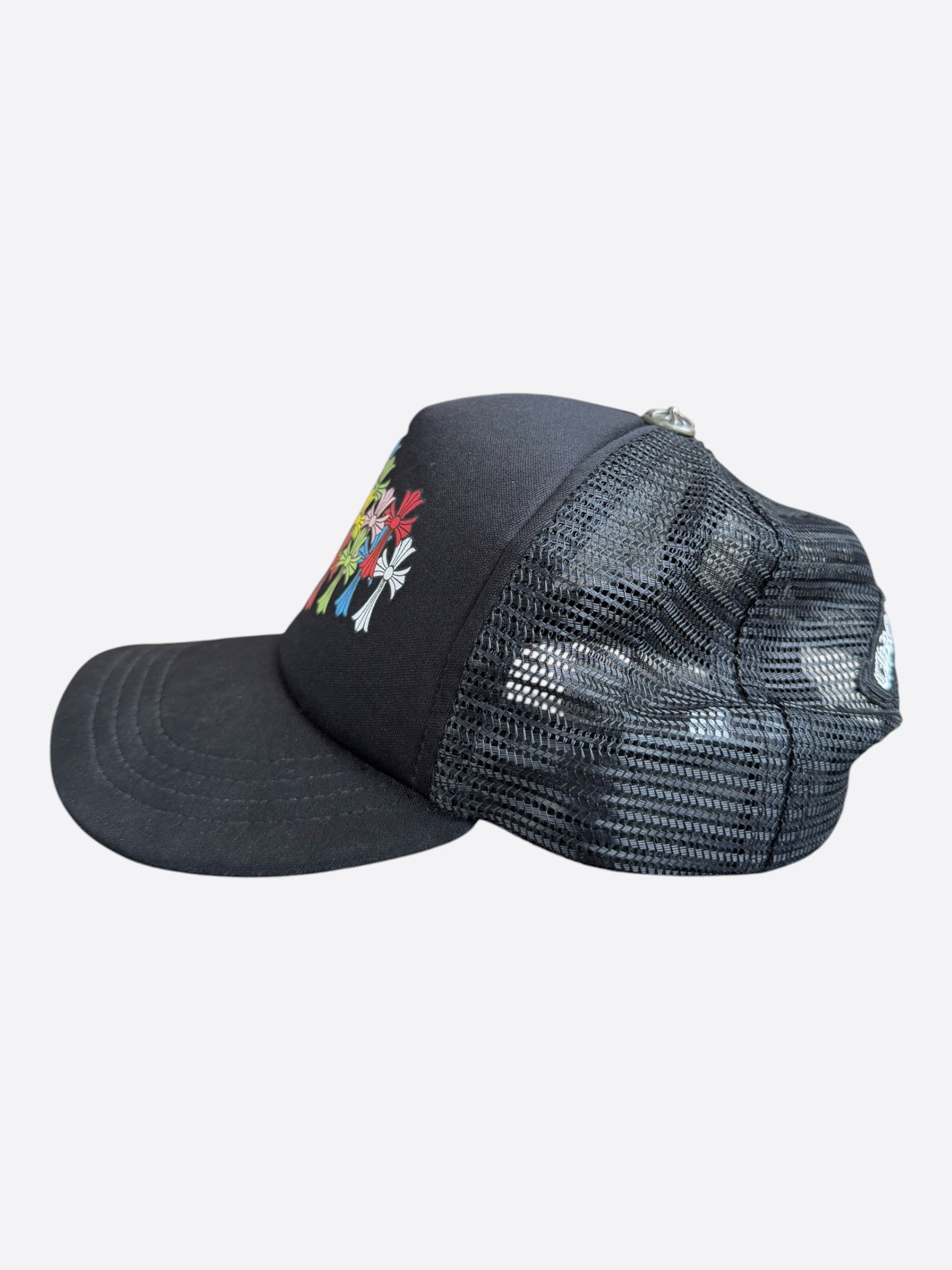 Chrome Hearts Chrome Hearts Black Multicolor Cross Trucker Hat Size ONE SIZE - 4 Thumbnail
