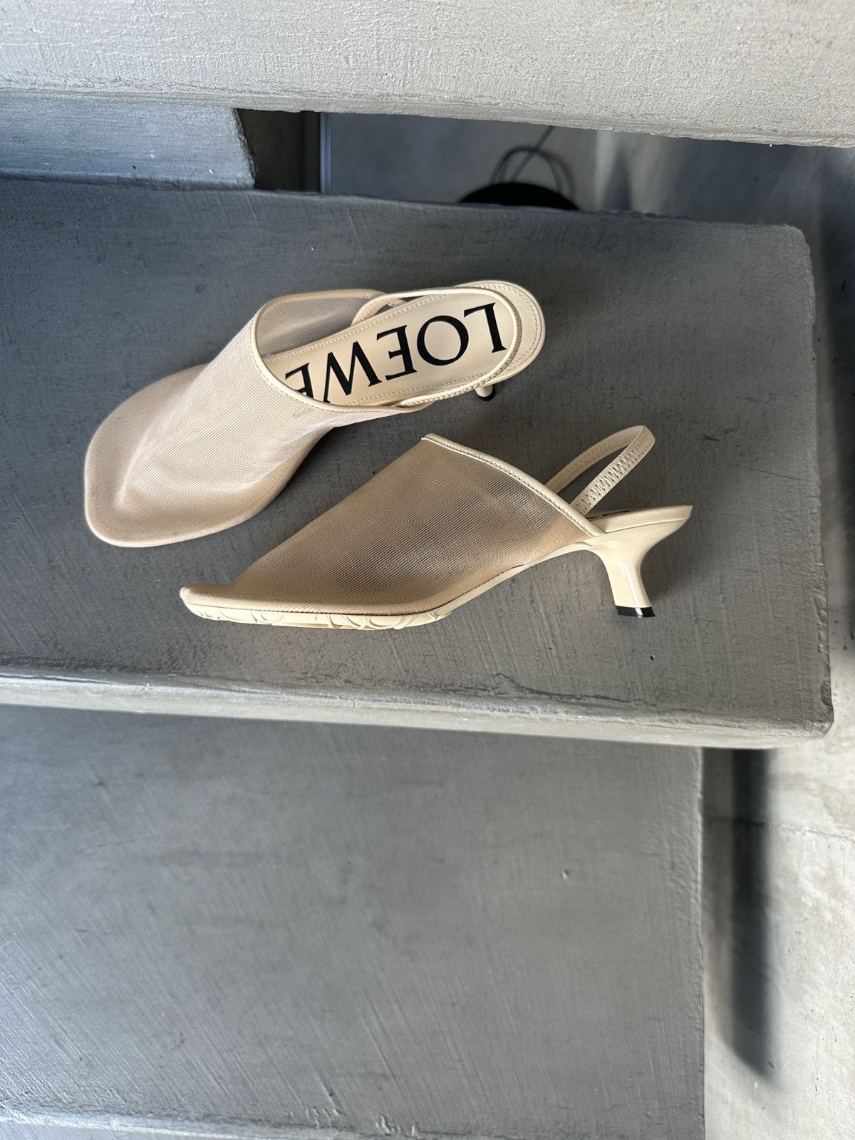 Loewe Petal slingback heel sandal in mesh Size US 6 / IT 36 - 5 Thumbnail