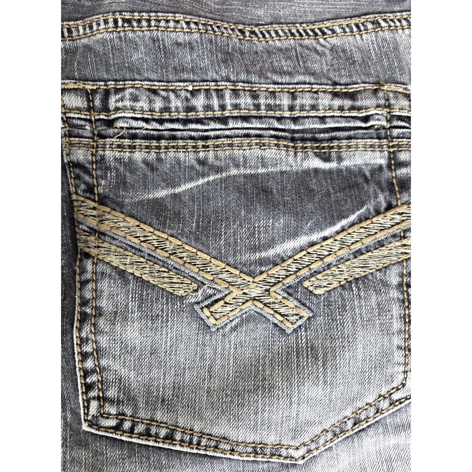 Denime TK Axel Jeans Mens 38x32 Denim Blue Relaxed Straight 90s Grunge Band City Hip Hop Punk Logo 5-Pocket USA Jeans Size US 38 / EU 54 - 4 Thumbnail