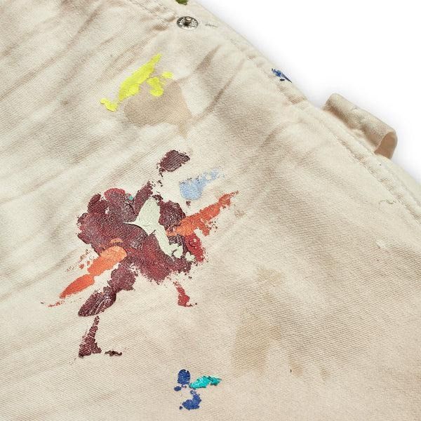 Gallery Dept. o1mle0226 Painted Carpenter Flare Jeans in Natural Size US 33 - 4 Thumbnail