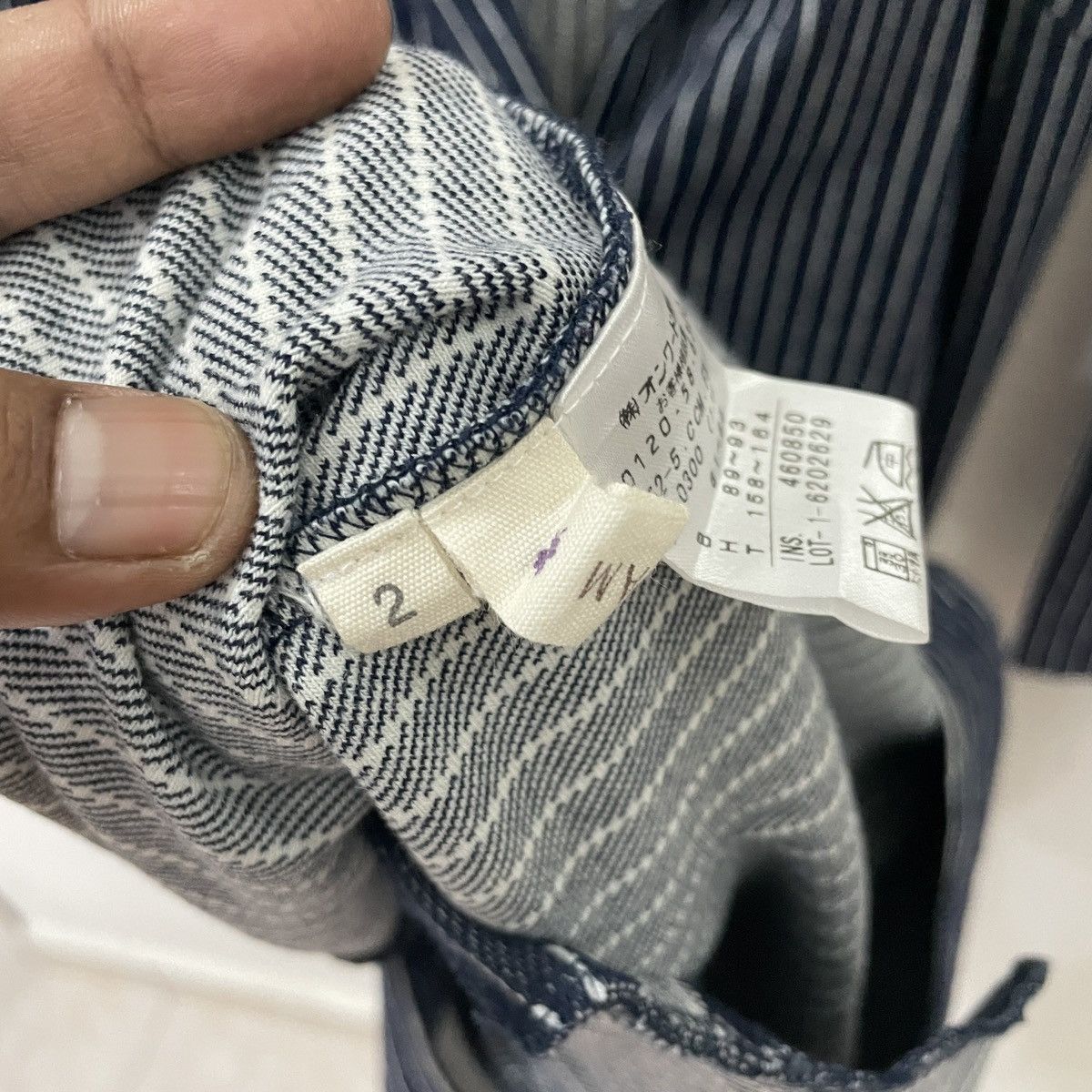 Japanese Brand Vintage Y2k Any Farm Japan Hickory Stripe Jacket Size L / US 10 / IT 46 - 6 Thumbnail