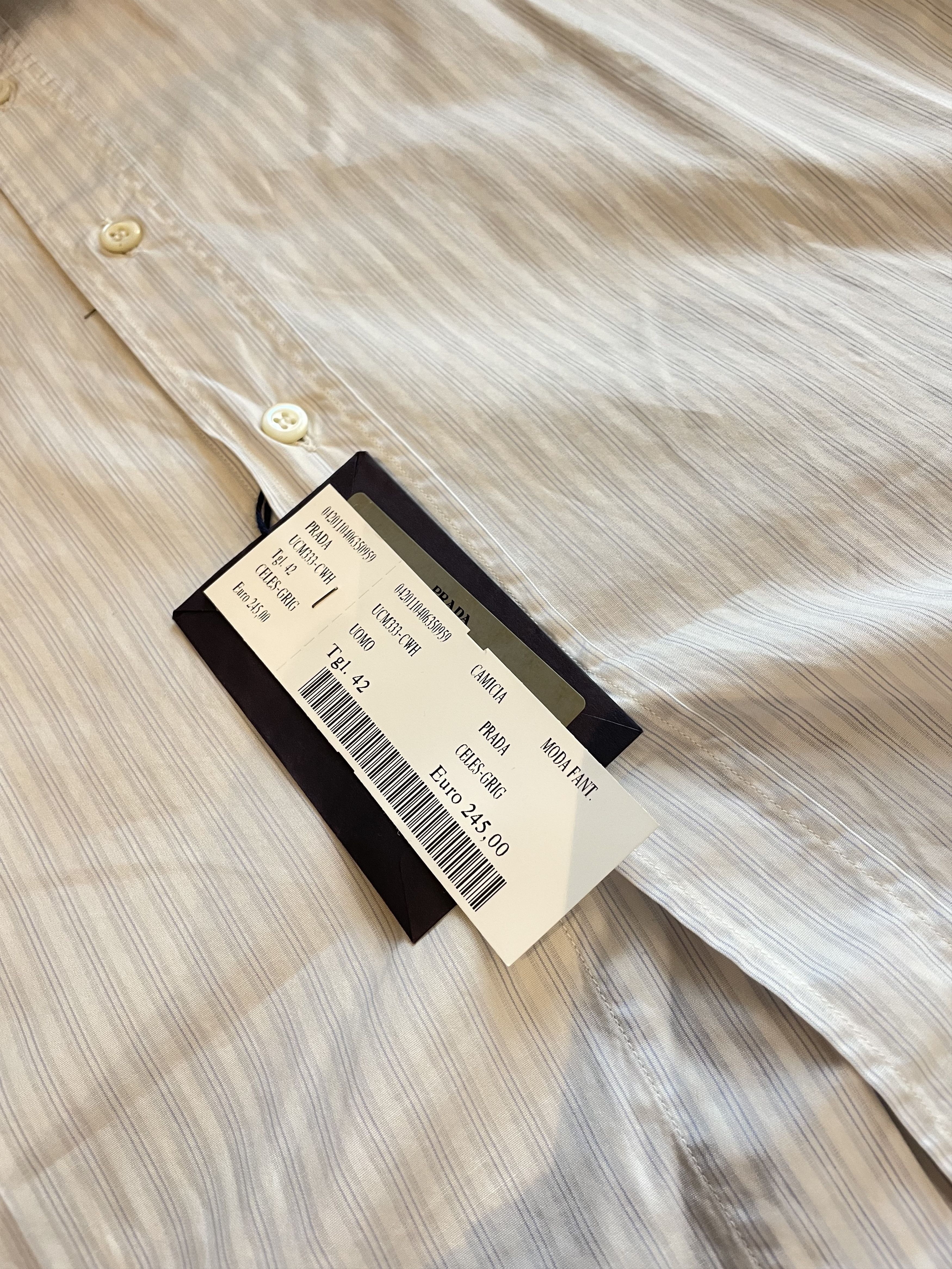 Prada Prada Light Blue Shirt Size US M / EU 48-50 / 2 - 4 Thumbnail