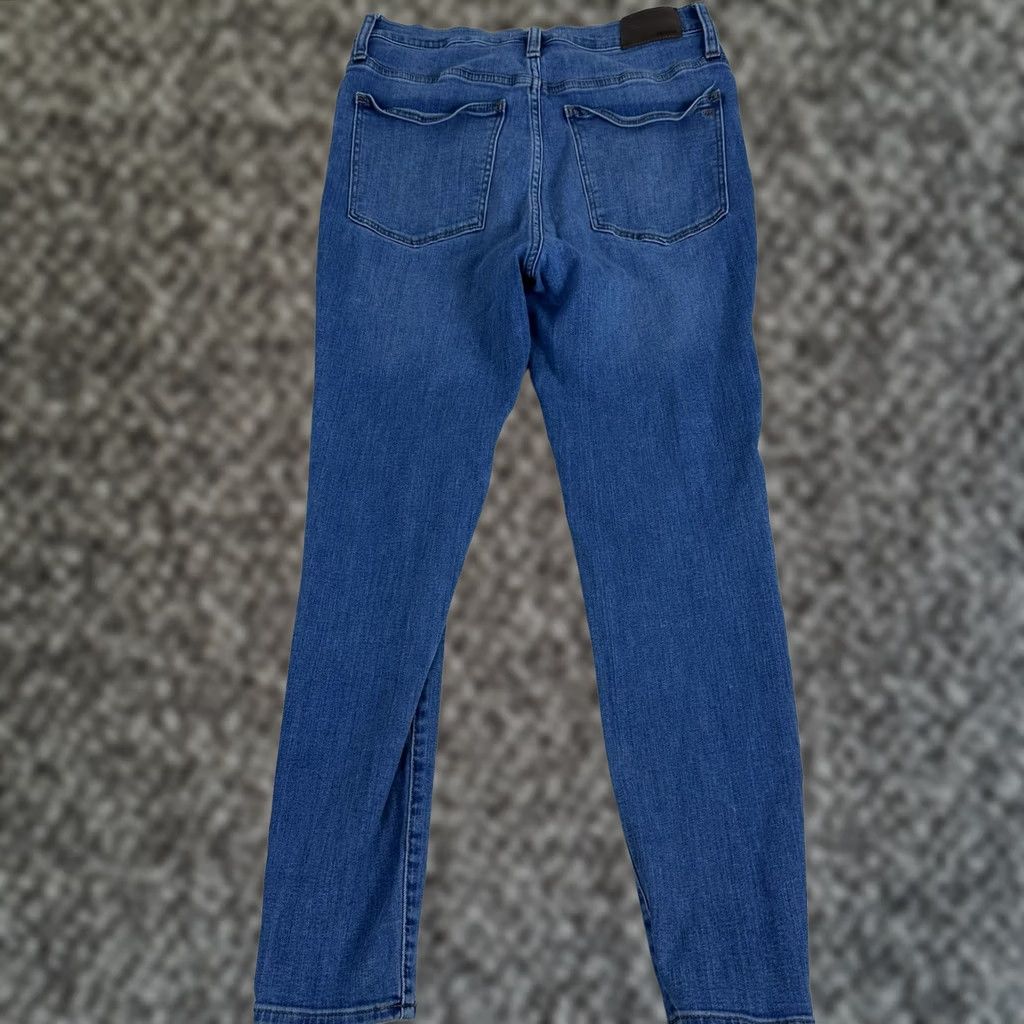 Madewell Madewell 9 Inch Mid Rise Skinny Jeans Stretch Denim Medium Blue Fairside Wash 30x27 Jeans Women Regular 5-Pocket Zip Fly Belt Loops Whiskering Fading Size 30" / US 8 / IT 44 - 1 Thumbnail