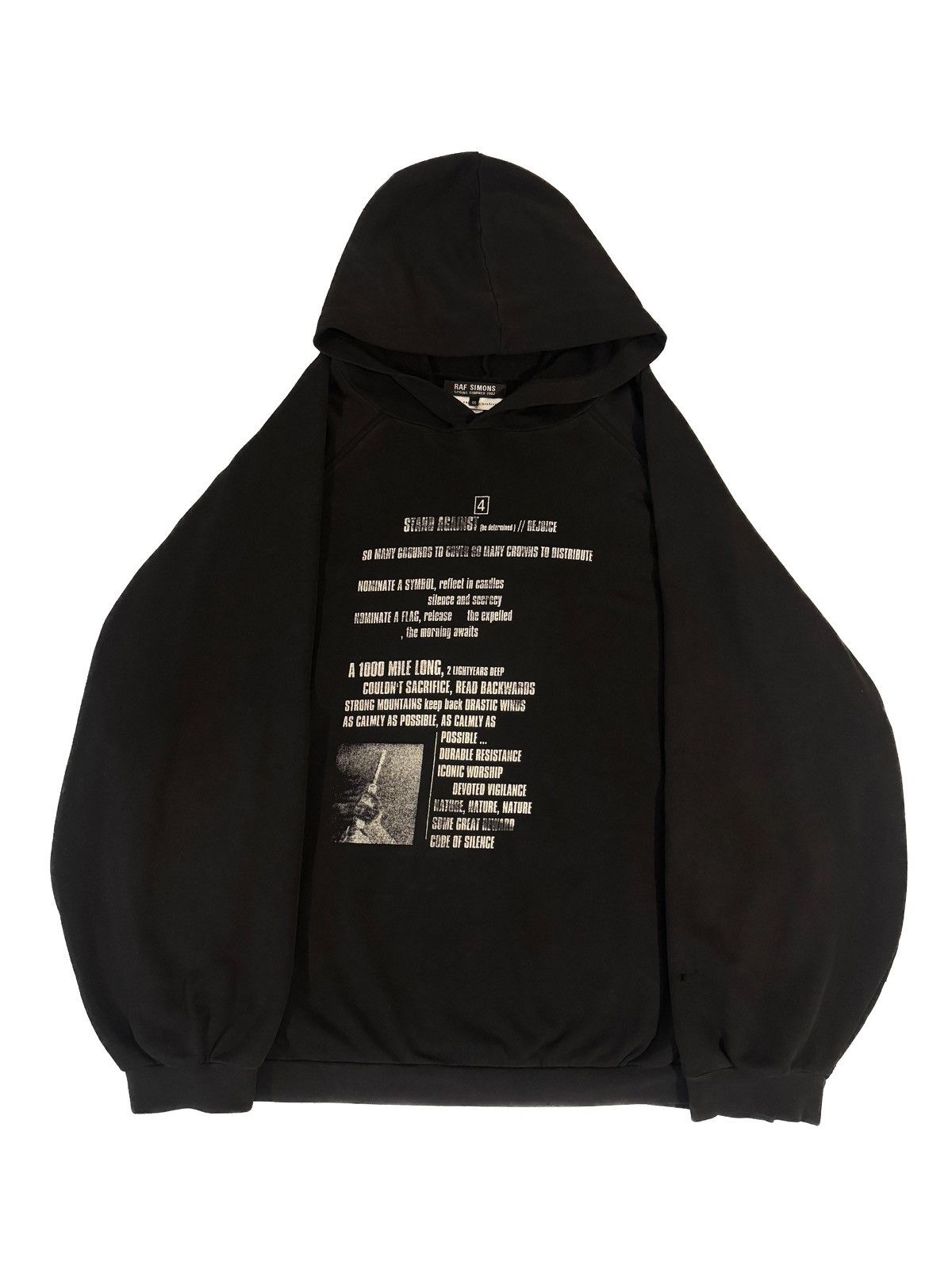 Raf Simons Raf Simons Kollaps Hoodie SS02 | Grailed
