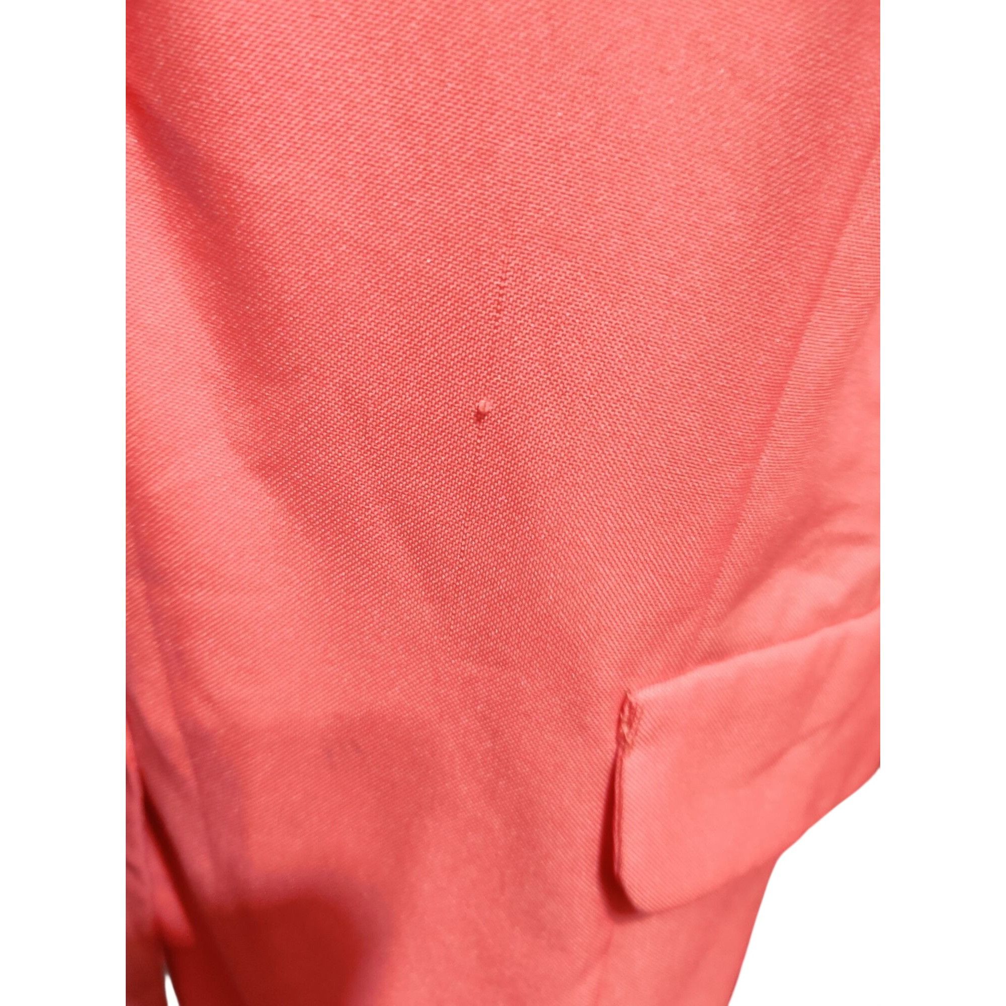 & Other Stories Allison Woods 22W Coral Button Front Plus Size Power Blazer Size 3XL / US 20-22 - 6 Thumbnail