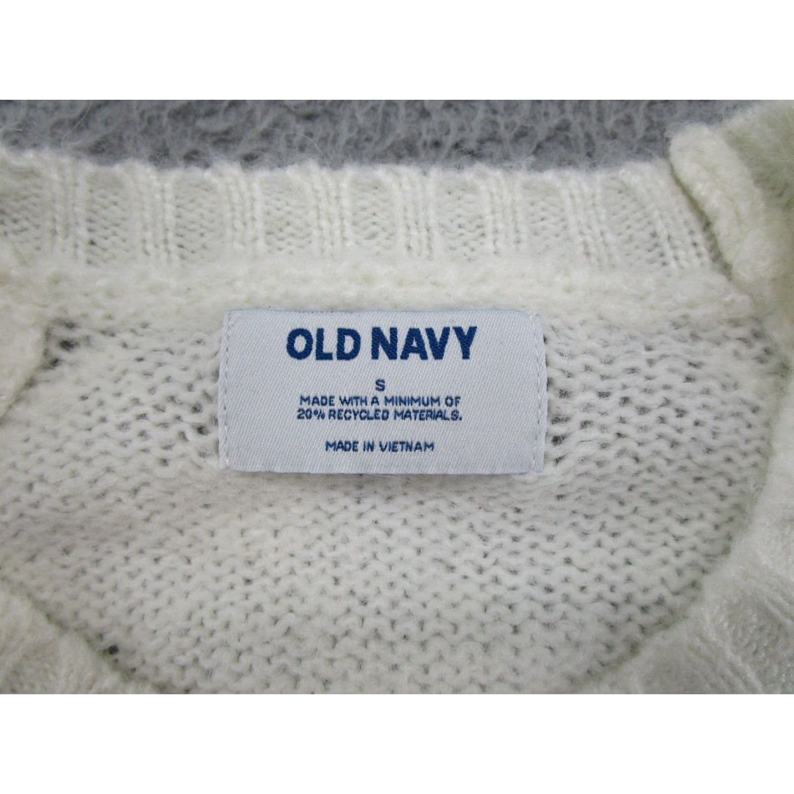 Old Navy Old Navy White Sweater Wool Blend Size S NEW Women's Pullover Soft Recycled Material Size S / US 4 / IT 40 - 4 Thumbnail