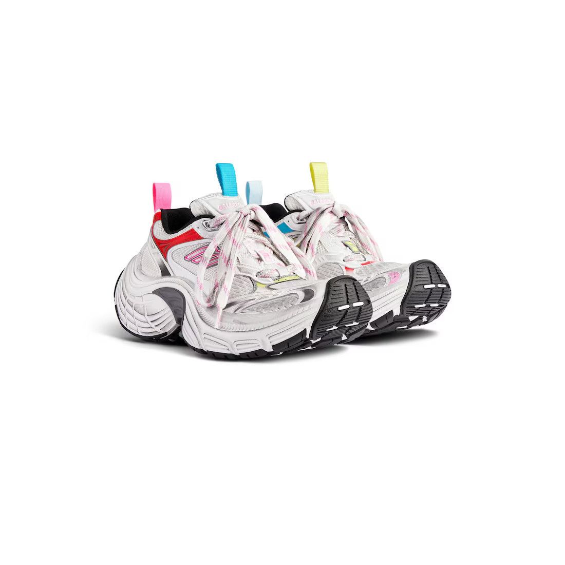 BALENCIAGA 6XL $1200 Women's White/Pink/Multicolor Sneakers