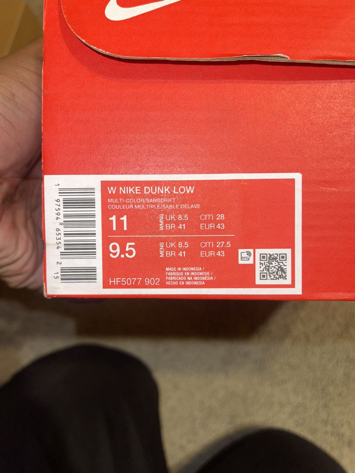 Nike Nike Dunk Low Women’s Heat Wave Size US 11 / IT 41 - 7 Thumbnail