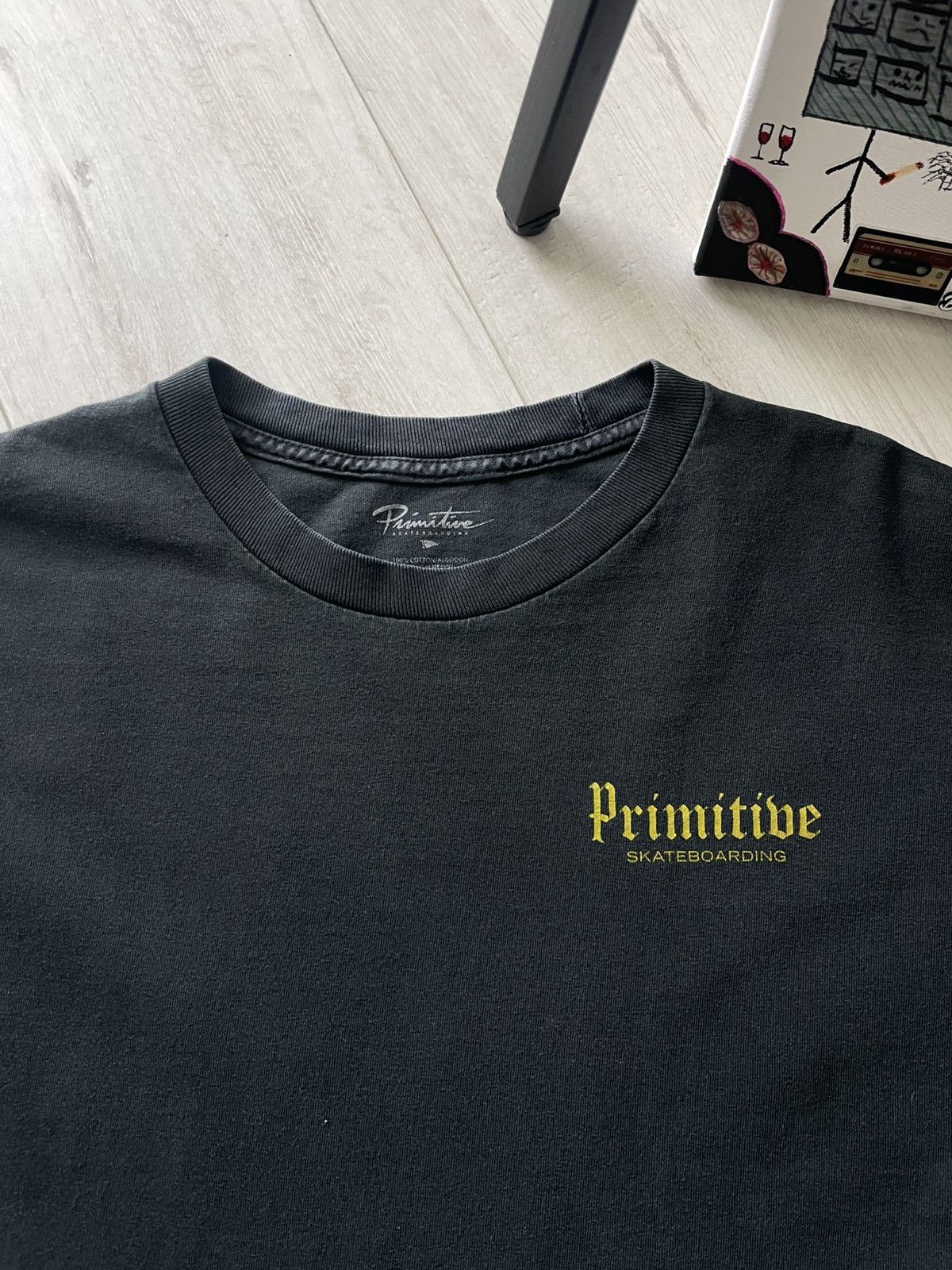 Primitive Vintage 00’s Primitive Skateboard T-Shirt Faded RARE Size US L / EU 52-54 / 3 - 6 Thumbnail