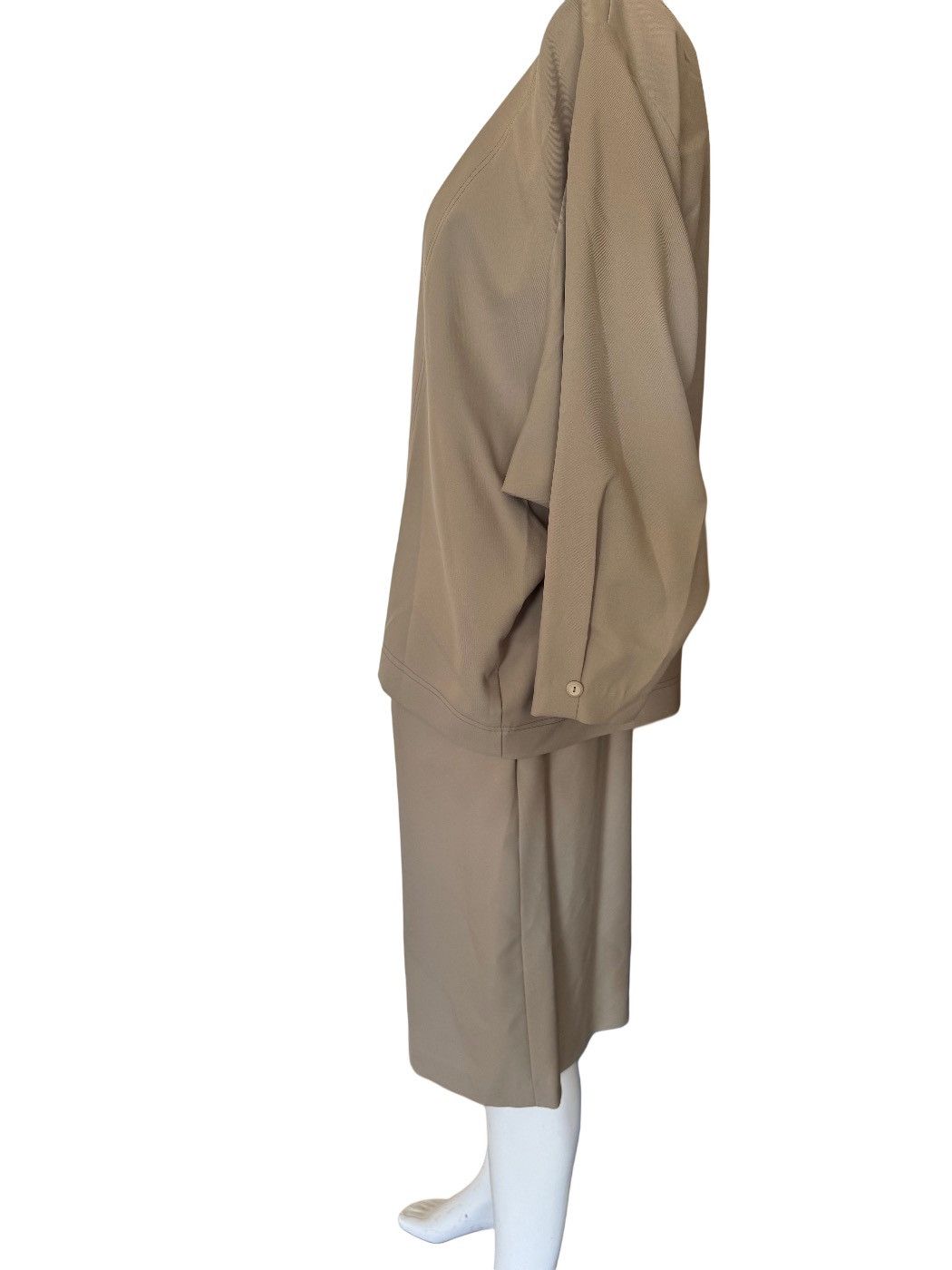Vintage Women’s vintage 90s khaki 2 piece set S-M blazer midi pencil Size 30" / US 8 / IT 44 - 4 Thumbnail