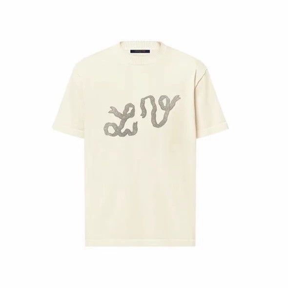 Louis Vuitton Louis Vuitton White snake year limited letter knit short s Size US L / EU 52-54 / 3 - 1 Thumbnail