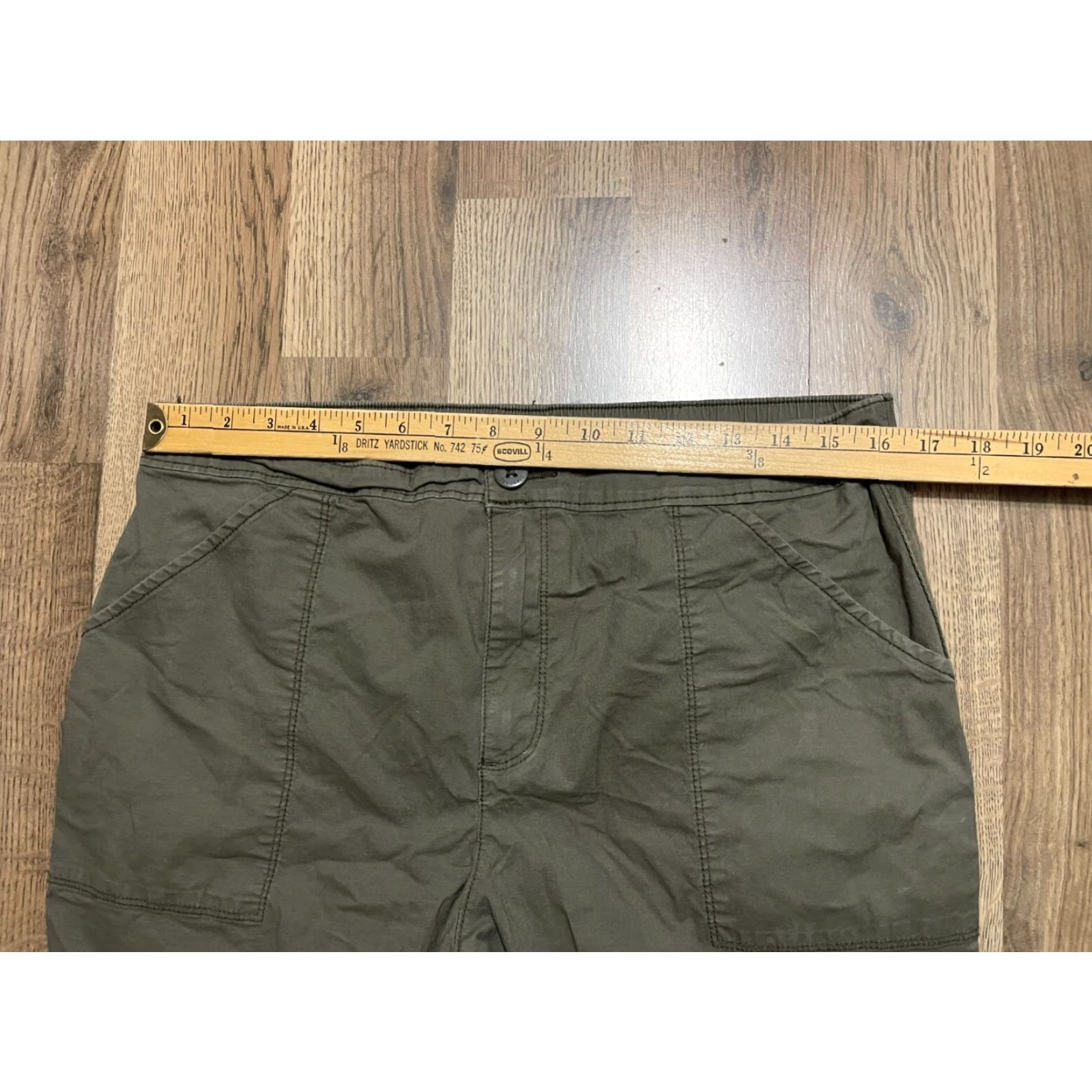 Sanctuary Sanctuary Pants Woman XL Green Capris Cargo Pockets Size 40" / US 18 - 5 Thumbnail