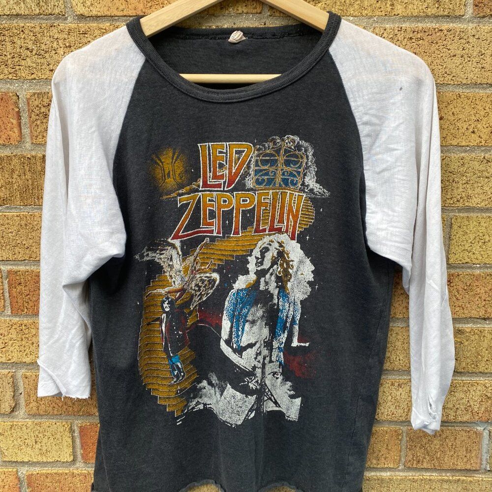 Led Zeppelin × Vintage TRUE Vintage 1977 Led Zeppelin Stairway To Heaven T Shirt Size US M / EU 48-50 / 2 - 4 Thumbnail