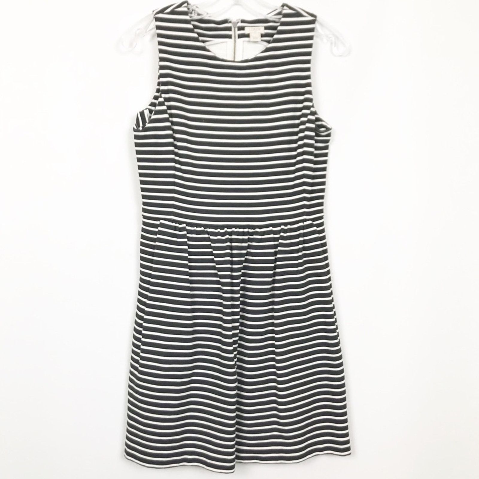 J.Crew J. Crew Black & White Striped Fit and Flare dress Size S / US 4 / IT 40 - 9 Thumbnail