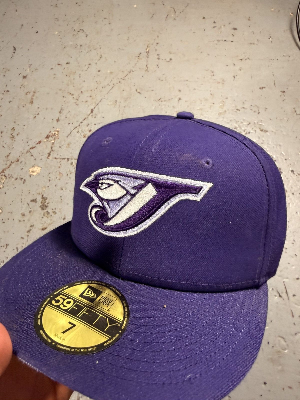 New Era Retro Purple Toronto Blue Jays Fitted Hat Size ONE SIZE - 3 Thumbnail
