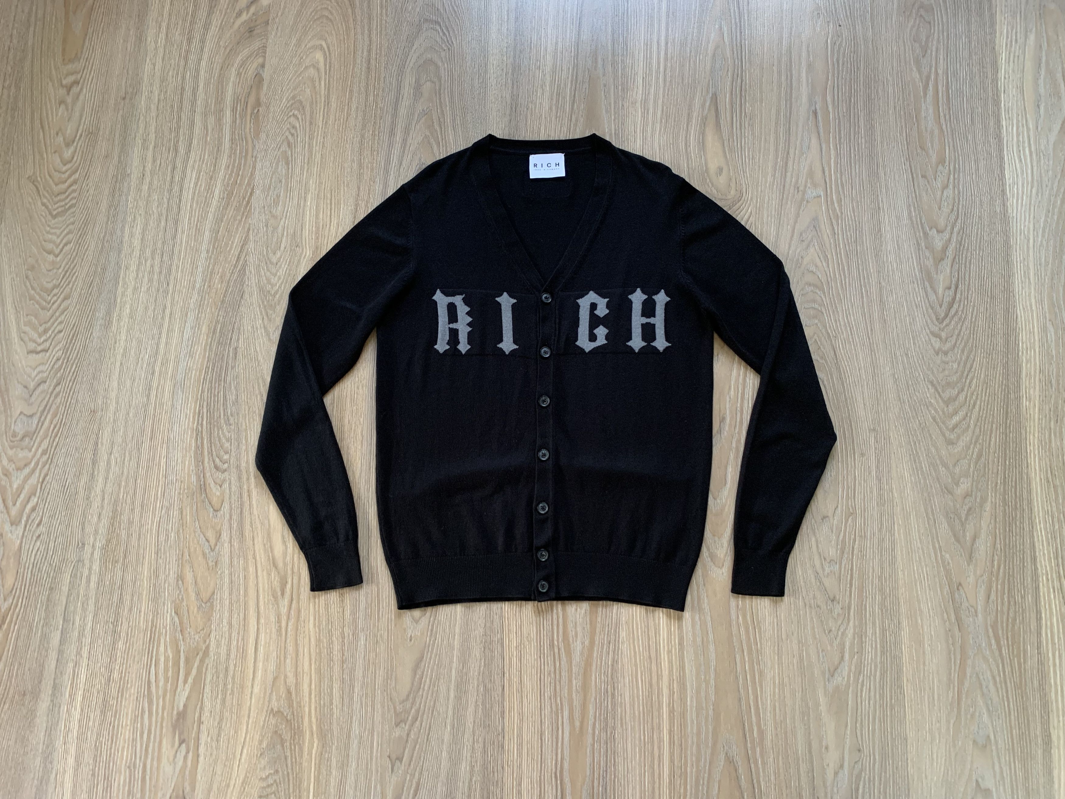Designer × John Richmond John Richmond Black Cardigan Size US M / EU 48-50 / 2 - 12 Thumbnail