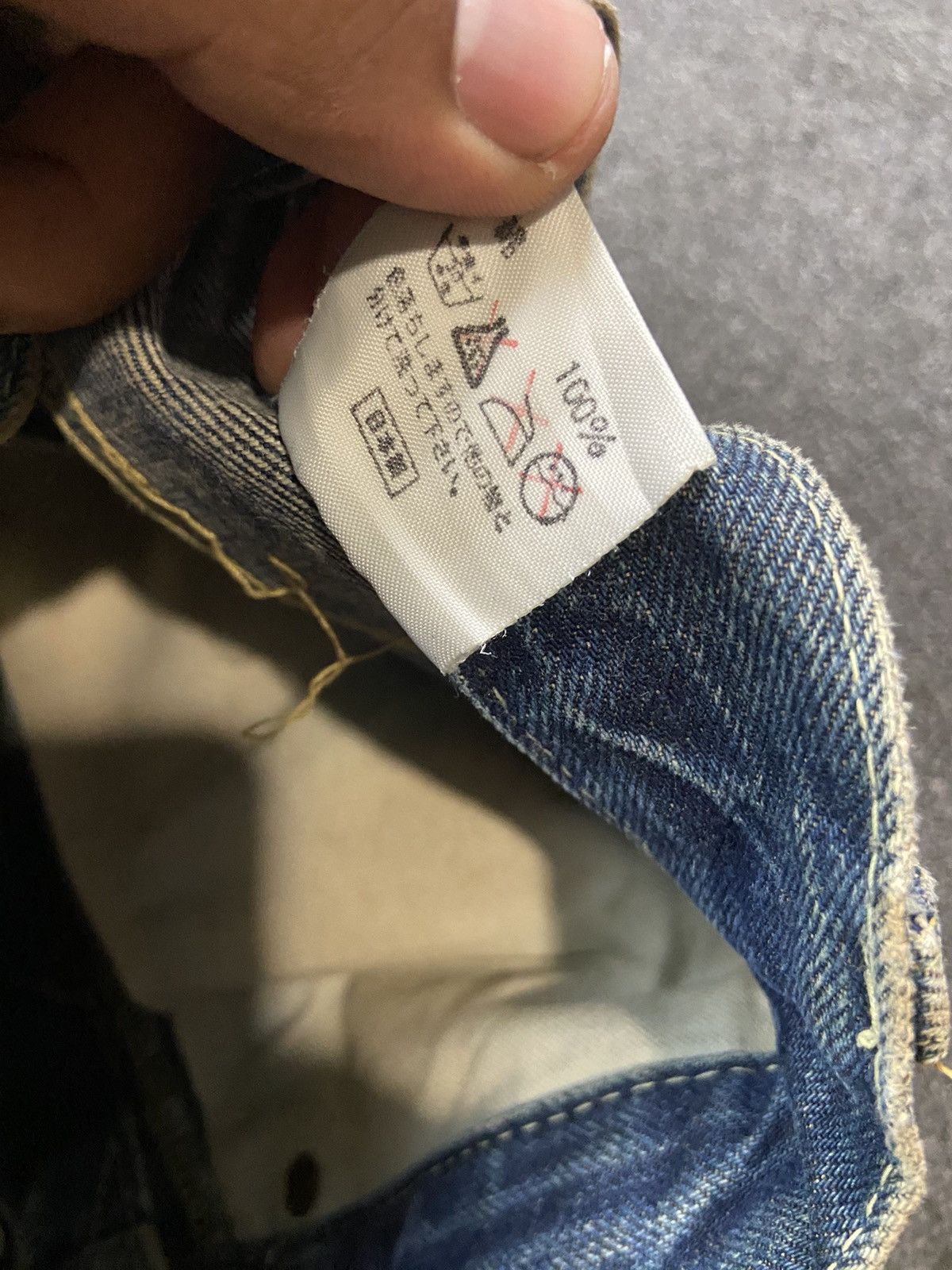 Japanese Brand × Vintage Vintage Bartack Mud Honey Comb Selvedge Denim Size US 30 / EU 46 - 14 Thumbnail