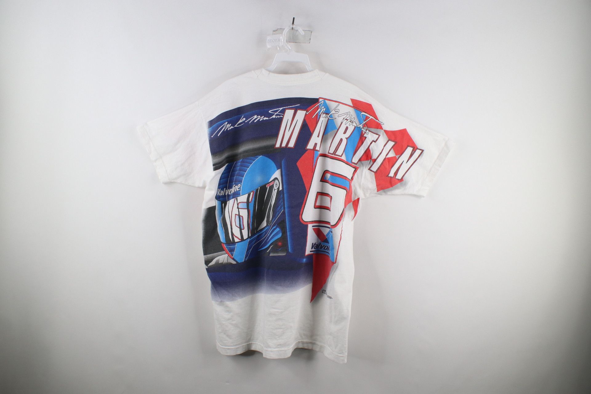 Vintage Vintage 90s NASCAR All Over Print Mark Martin T-Shirt USA Size US L / EU 52-54 / 3 - 9 Thumbnail