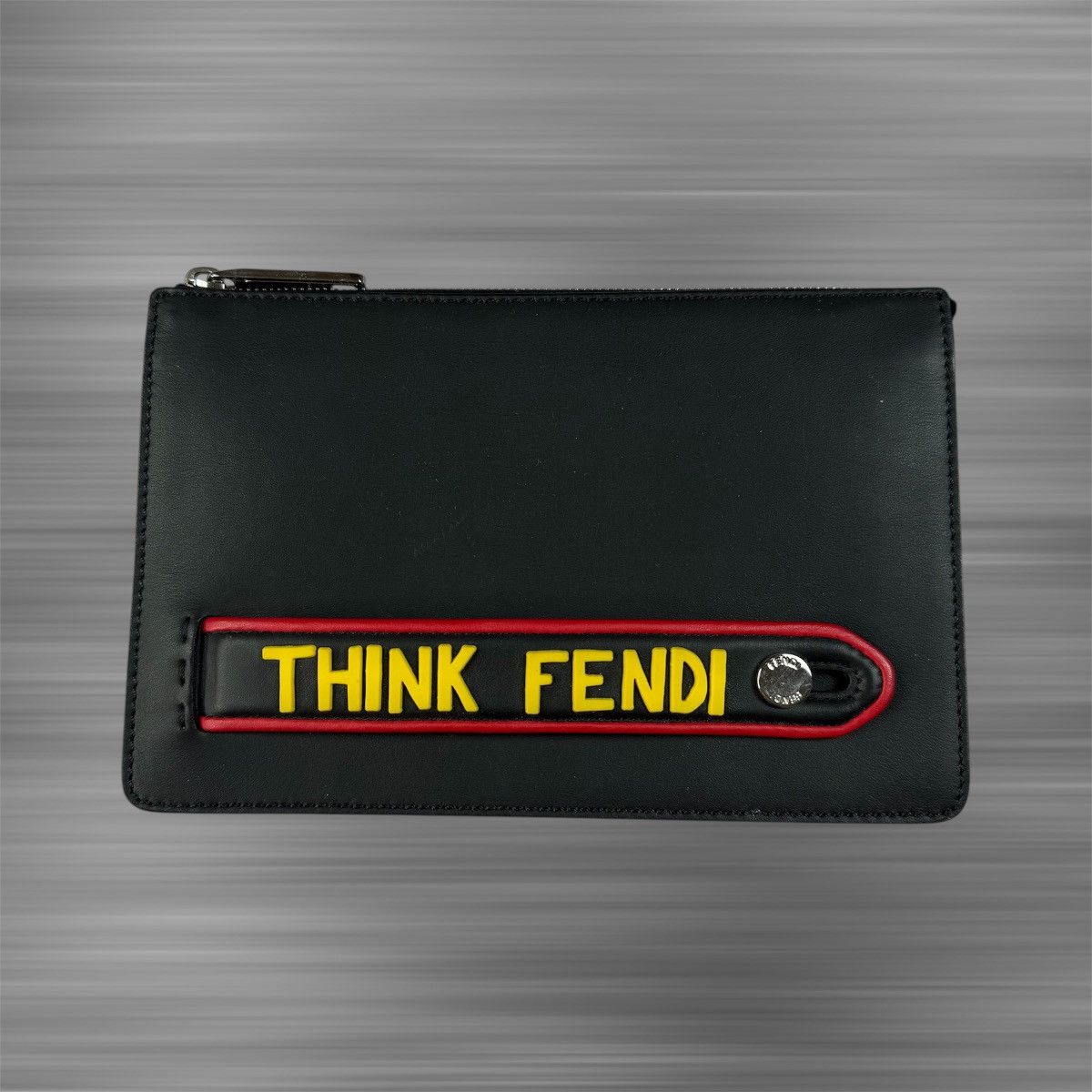 Fendi Fendi Black Think Fendi Pouch Size ONE SIZE - 1 Thumbnail