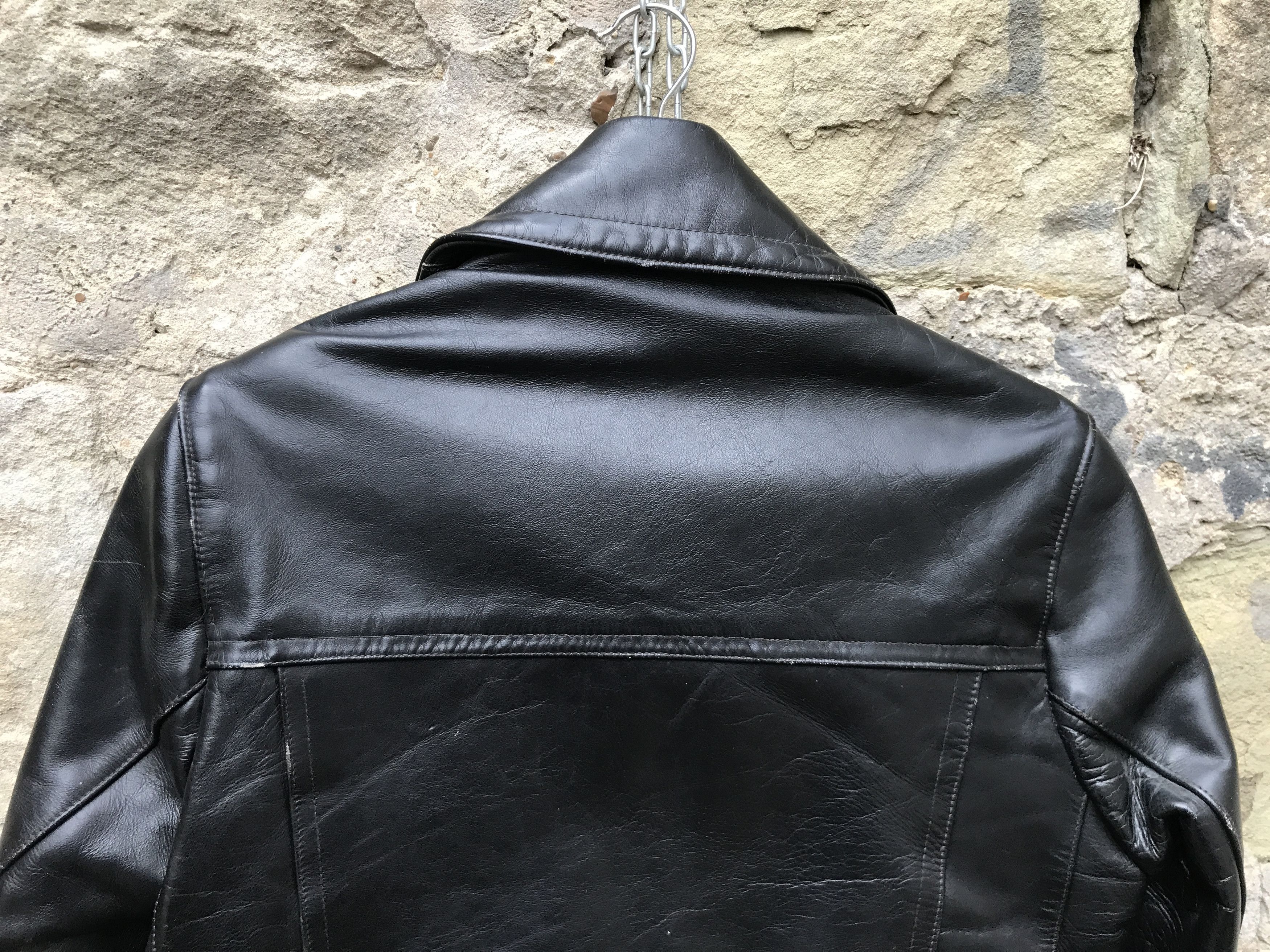 Vintage Very Rare Vintage 40s Horsehide Motorcycle Leather Jacket Size US M / EU 48-50 / 2 - 11 Thumbnail