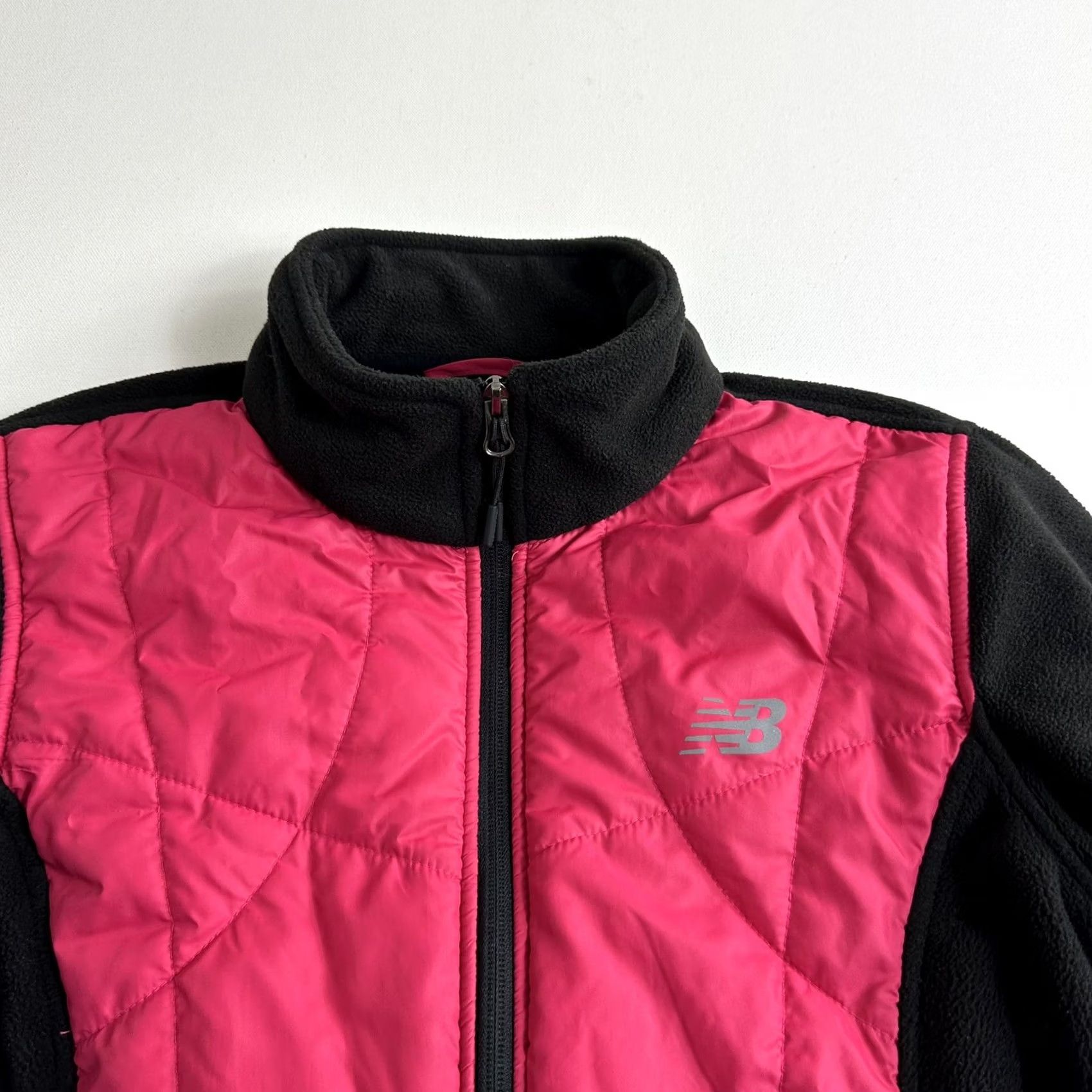 New Balance New Balance Womens Pink Premium Microfleece & Quilted Shell Zip Jacket Size M Size M / US 6-8 / IT 42-44 - 3 Thumbnail