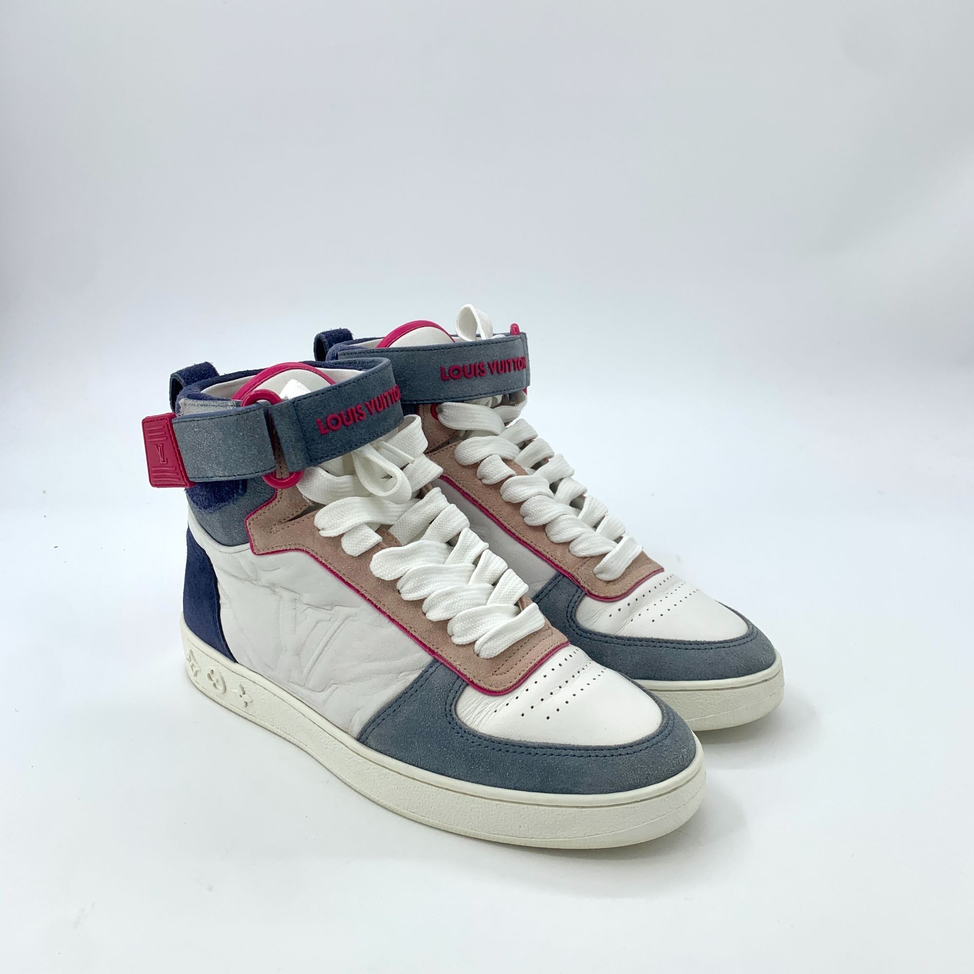 Louis Vuitton Louis Vuitton Colorblock Logo Lace-Up High-Top Sneakers (Siz Size US 6 / IT 36 - 10 Thumbnail