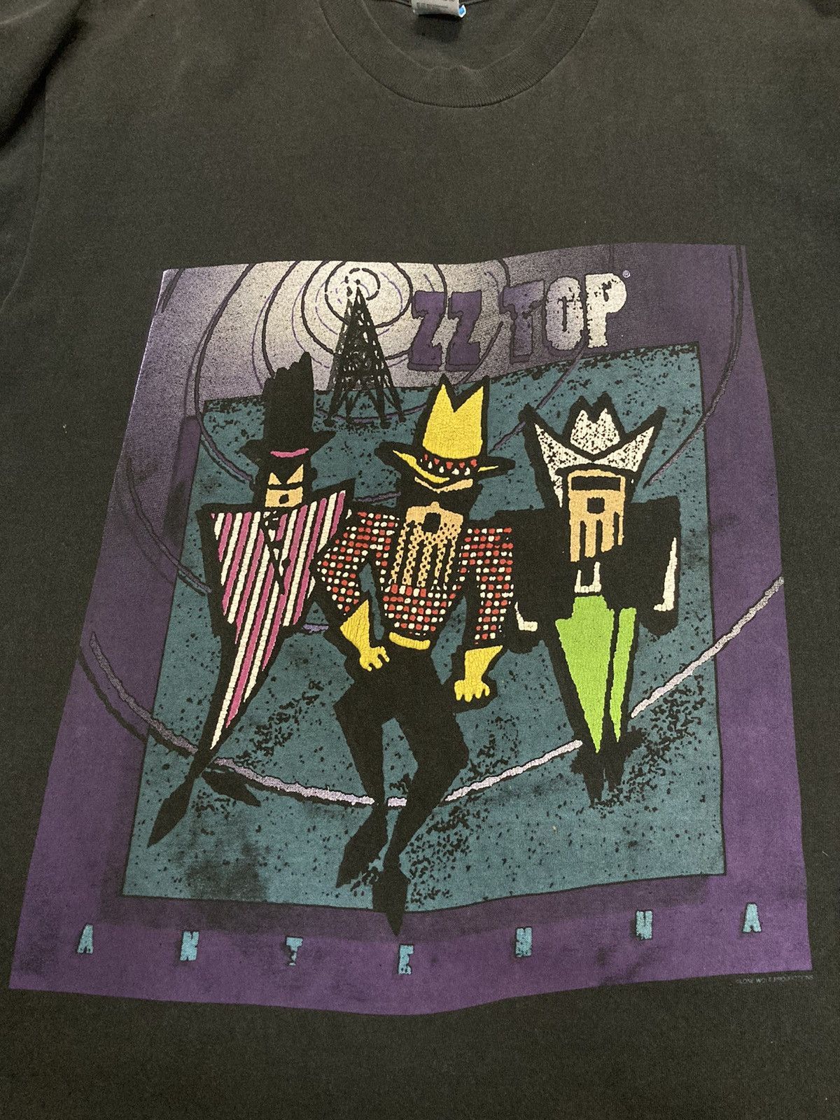 Band Tees Vintage 1994 ZZ TOP Antenna World Tour T-Shirt Size US XL / EU 56 / 4 - 5 Thumbnail