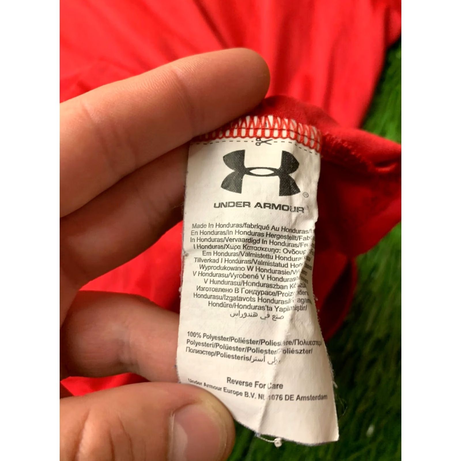 Under Armour Under Armour Mens Training Compression Shirt Jersey T-Shirt M Red Short Sleeve 100% Polyester Sports Regular Size M Mens Size US M / EU 48-50 / 2 - 5 Thumbnail