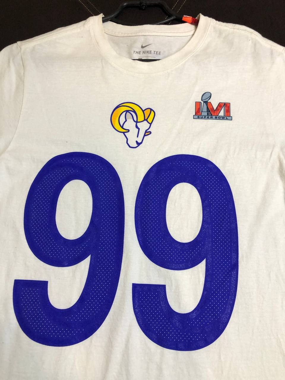 Nike Super Bowl LVI T-Shirt Official Nike Rams Aaron Donald #99 Size US M / EU 48-50 / 2 - 2 Thumbnail