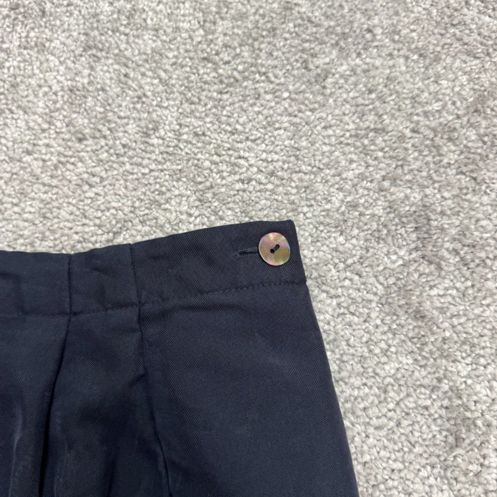 Talbots Talbots Vintage 90's High Rise Dress Pants Trousers Womens 14 Navy Blue Classic Straight Front Officewear Dress Pants Women 14 Blue Talbots Womens Size 36" / US 14 / IT 50 - 3 Thumbnail