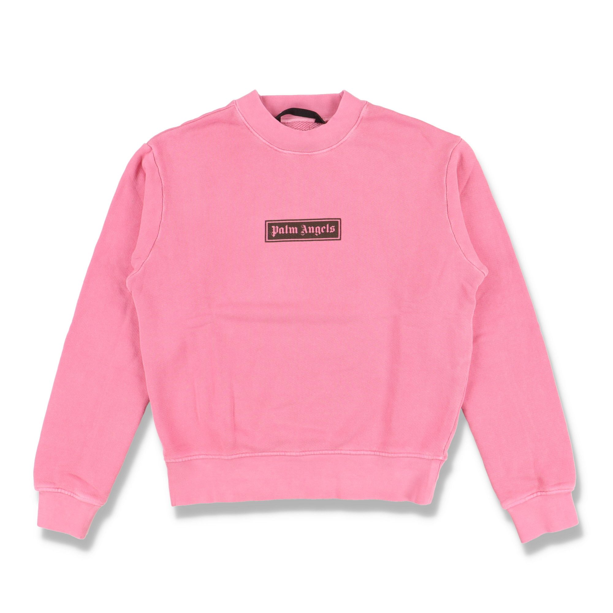Palm Angels Pink Garment Dye Box Logo Oversized Sweatshirt Size US XL / EU 56 / 4 - 1 Thumbnail