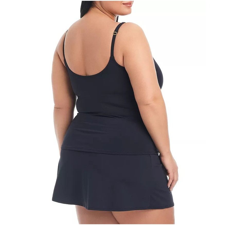 The Unbranded Brand Bleu Rod Beattie Women Black Swim Tankini Top Plus Size 18W Size ONE SIZE - 2 Thumbnail