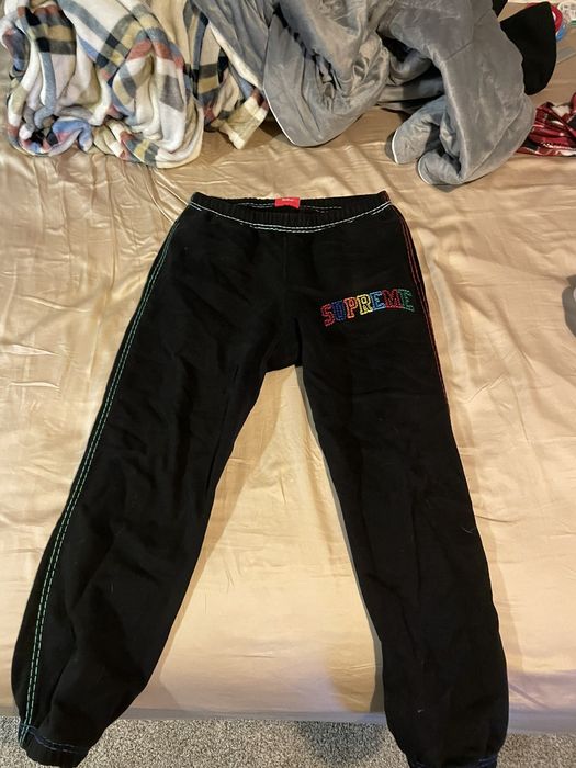 Supreme big stitch online sweatpants