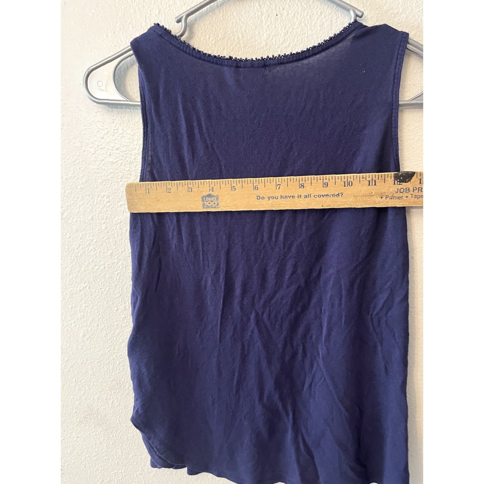 H&M H&M Women's Blue Solid Tank Top XS Sleeveless Tunic Size XS / US 0-2 / IT 36-38 - 5 Thumbnail