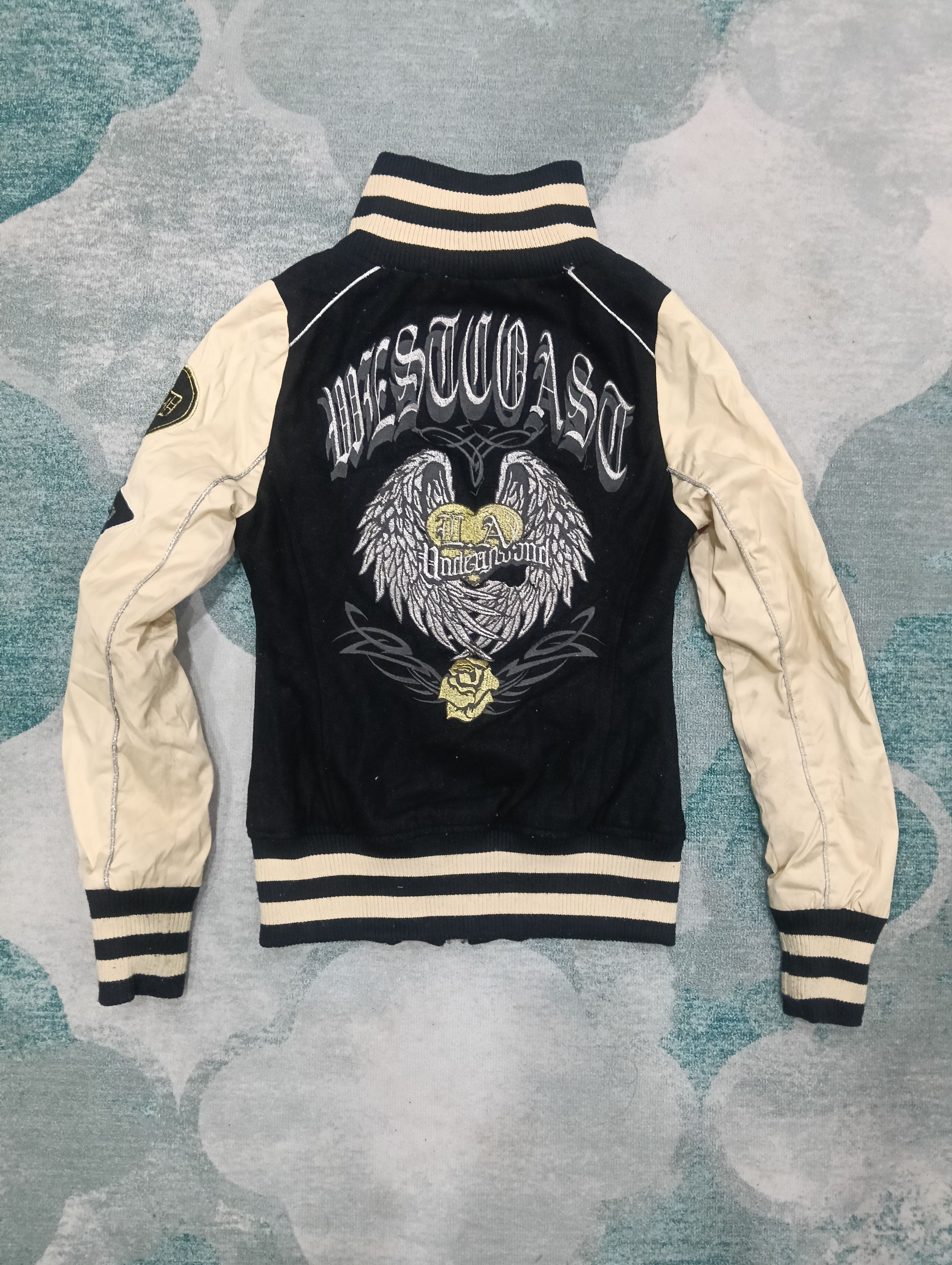 Beauty Beast × Hysteric Glamour × Japanese Brand Vintage d.i.a. Japanese brand varsity embroidery jacket Size S / US 4 / IT 40 - 3 Thumbnail