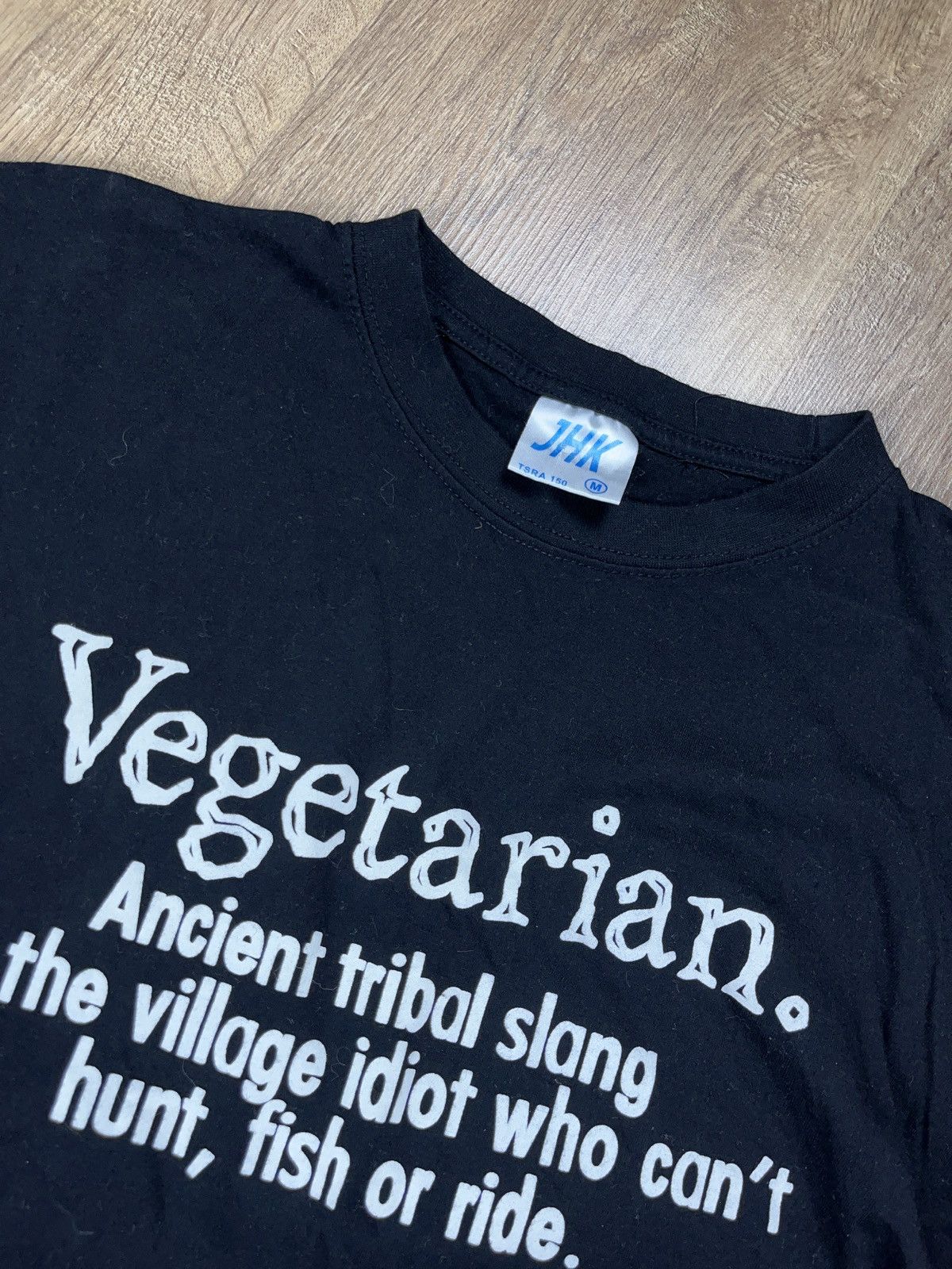 Vintage ➕y2k vegetarian funny graphic adult humor t-shirt streetwear Size US M / EU 48-50 / 2 - 3 Thumbnail