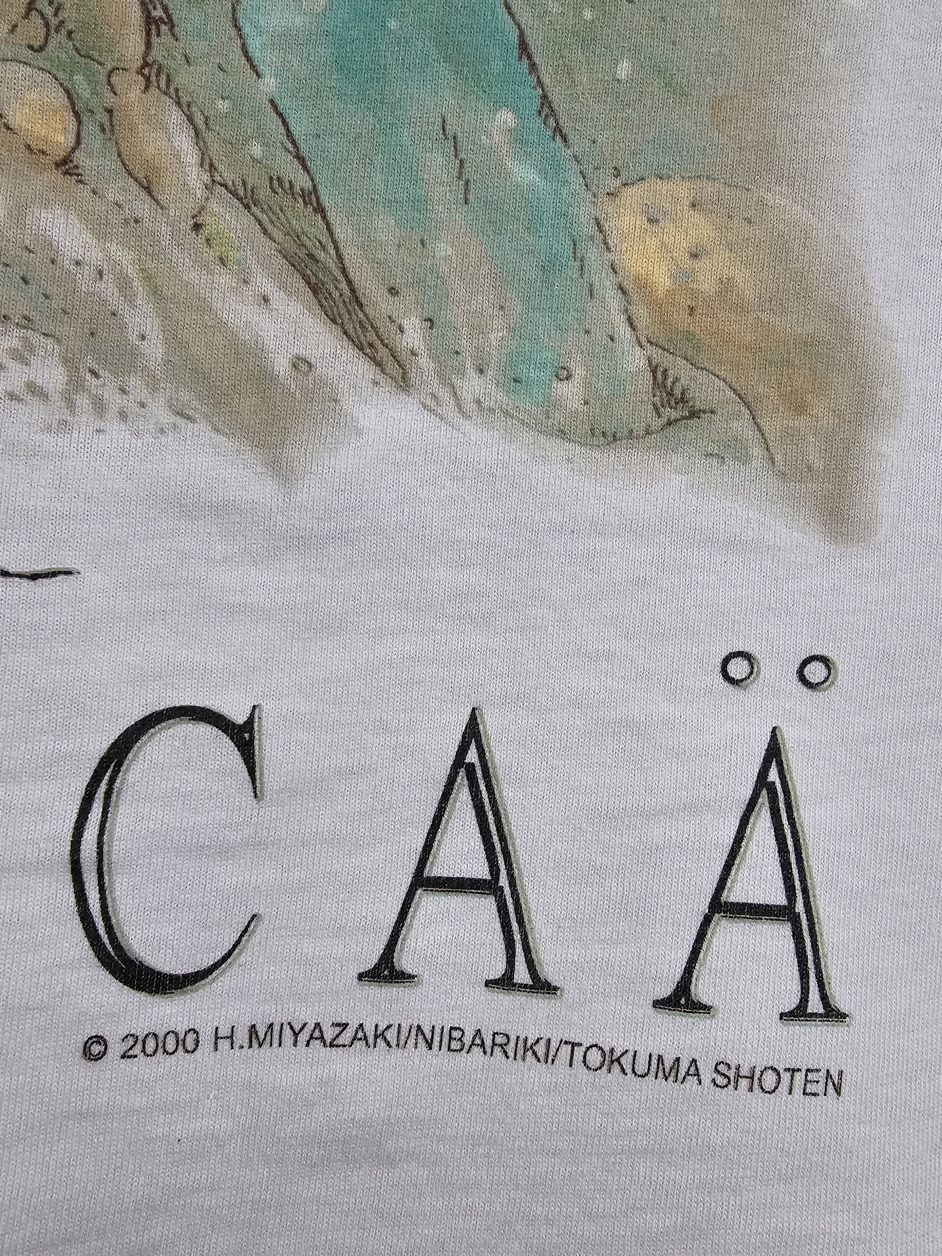 Anime × Vintage 2000 Ghibli Miyazaki's Nausicaa Anime Tee 21.5" 28.5" Size US M / EU 48-50 / 2 - 4 Thumbnail