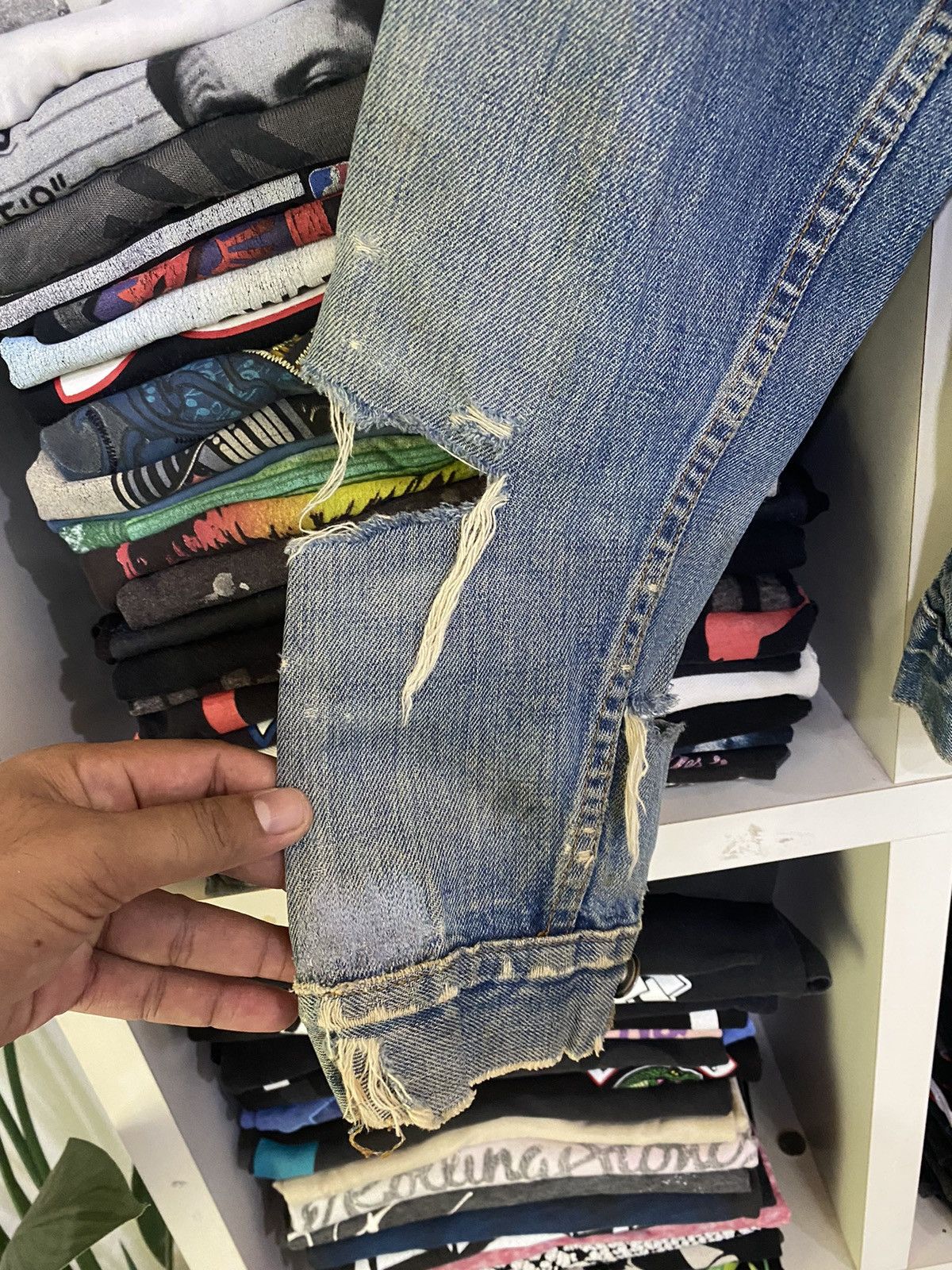 Levi's Vintage 90’s Levis Damaged Jacket Size US XS / EU 42 / 0 - 11 Thumbnail