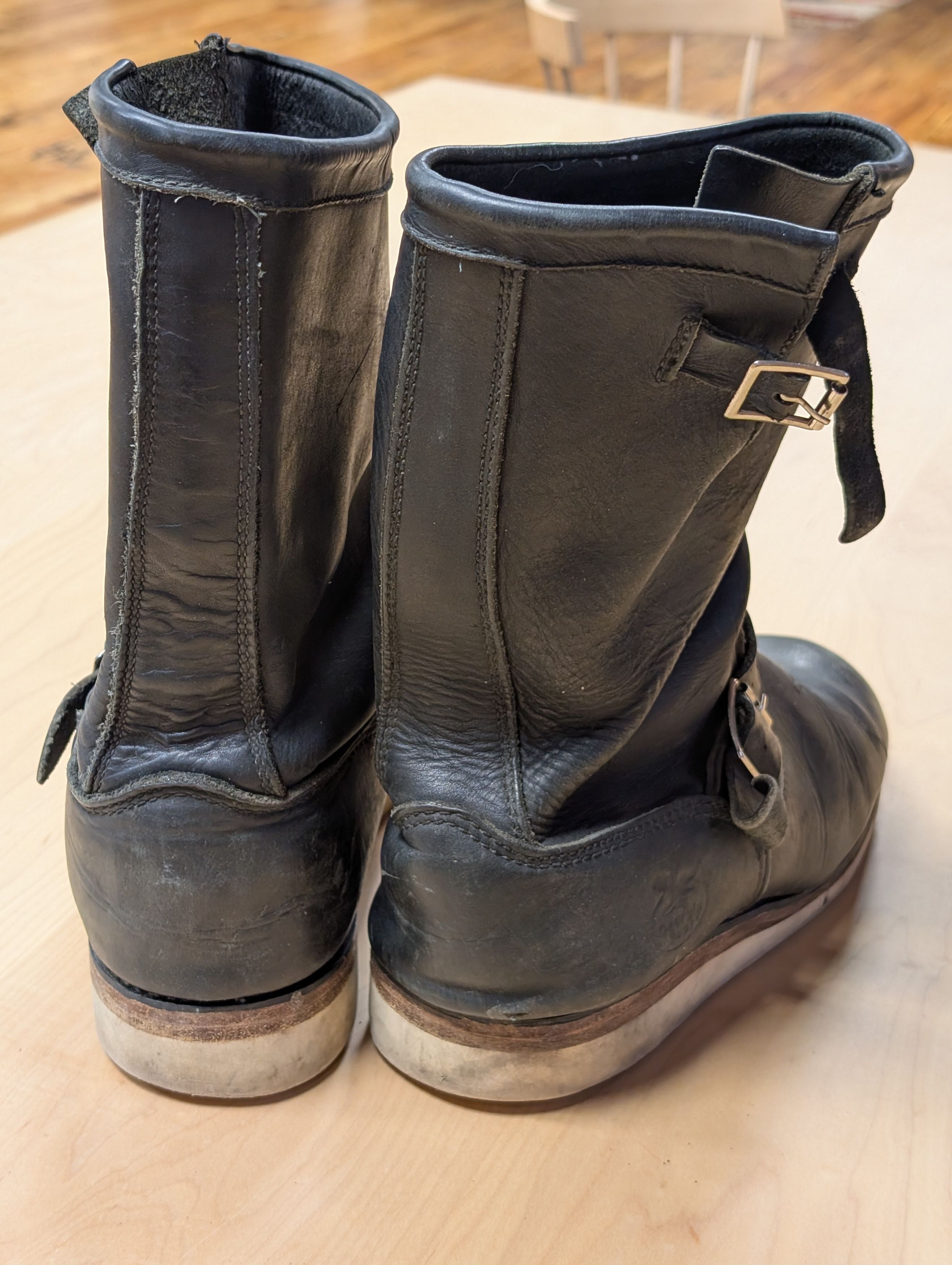 Red Wing Red Wing 2268 Black Leather Engineer Boots Size US 12 / EU 45 - 6 Thumbnail