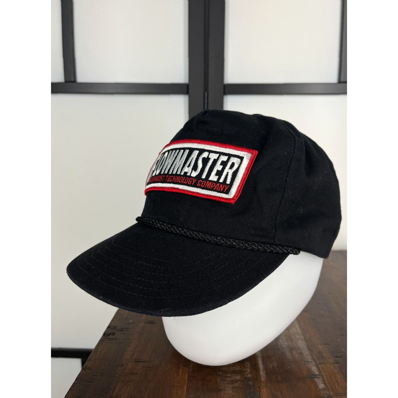 Vintage VINTAGE Flowmaster Hat Cap Snap Back Adult Black Rex Baseball Hat/Cap Men Snapback 6x6x6 Box Ref review photos Exhaust Twill Cars, Mufflers USA Made Size ONE SIZE - 5 Thumbnail