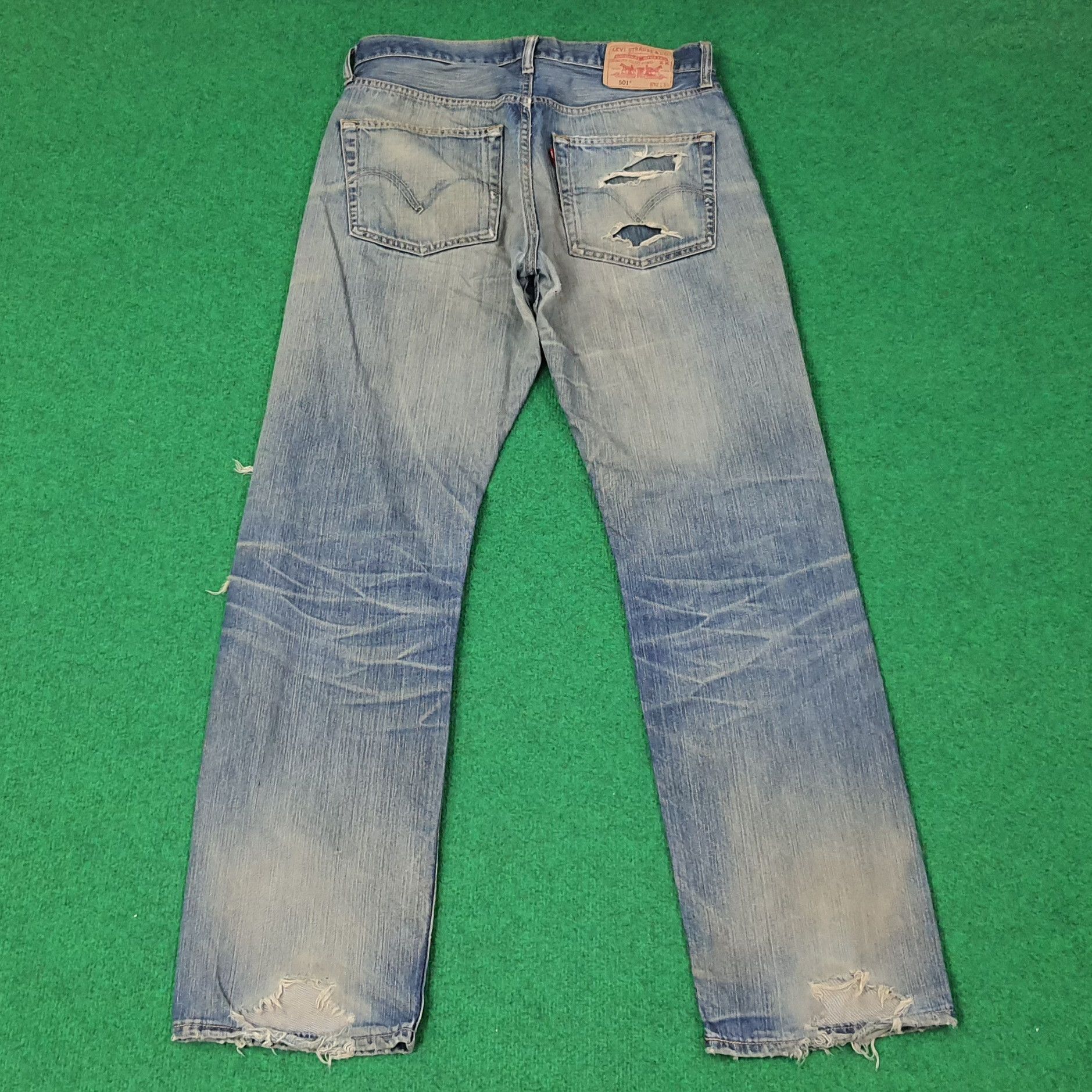 Levi's Vintage Levi's 501 Distressed Style Jeans C258N22 Size US 31 - 3 Thumbnail