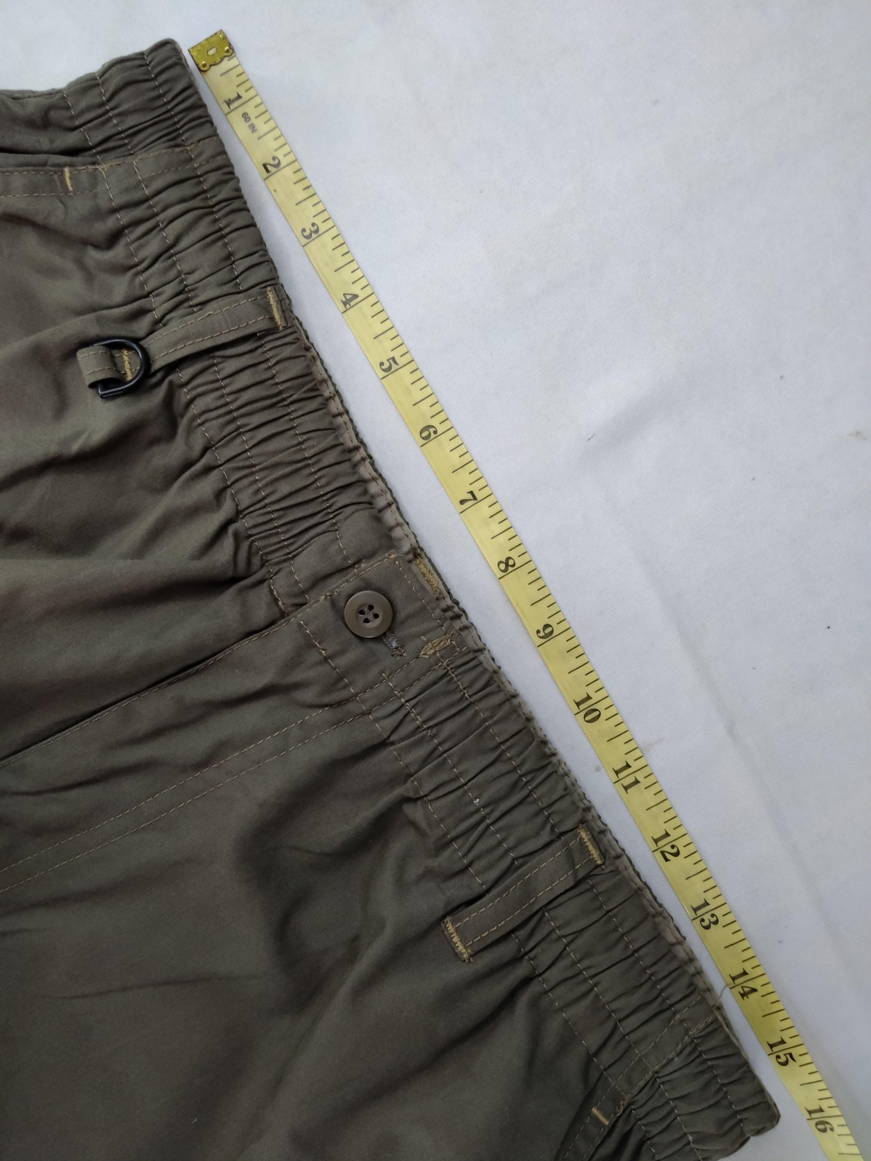 Japanese Brand Elastic/Drawstring Waist Cargo Pants 31x28.5 -CP124 Size US 31 - 7 Thumbnail